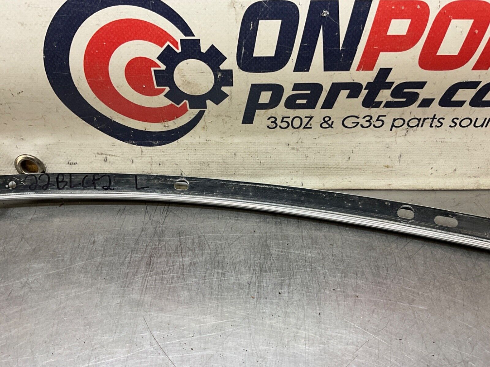 2004 Nissan Z33 350Z Driver Left A Pillar Weatherstrip Mount Bracket OEM 22BLCF2 - On Point Parts Inc