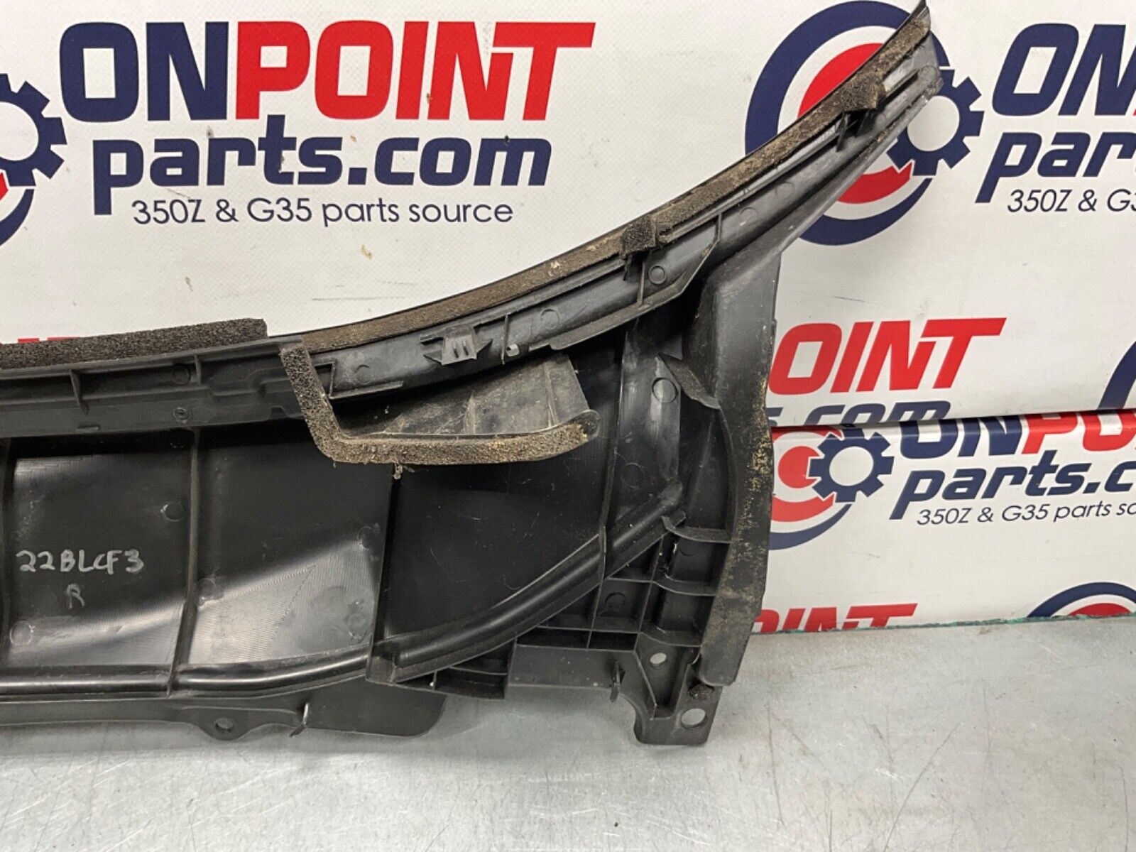 2004 Nissan Z33 350Z Passenger Right Windshield Wiper Hood Cowl OEM 22BLCF3 - On Point Parts Inc