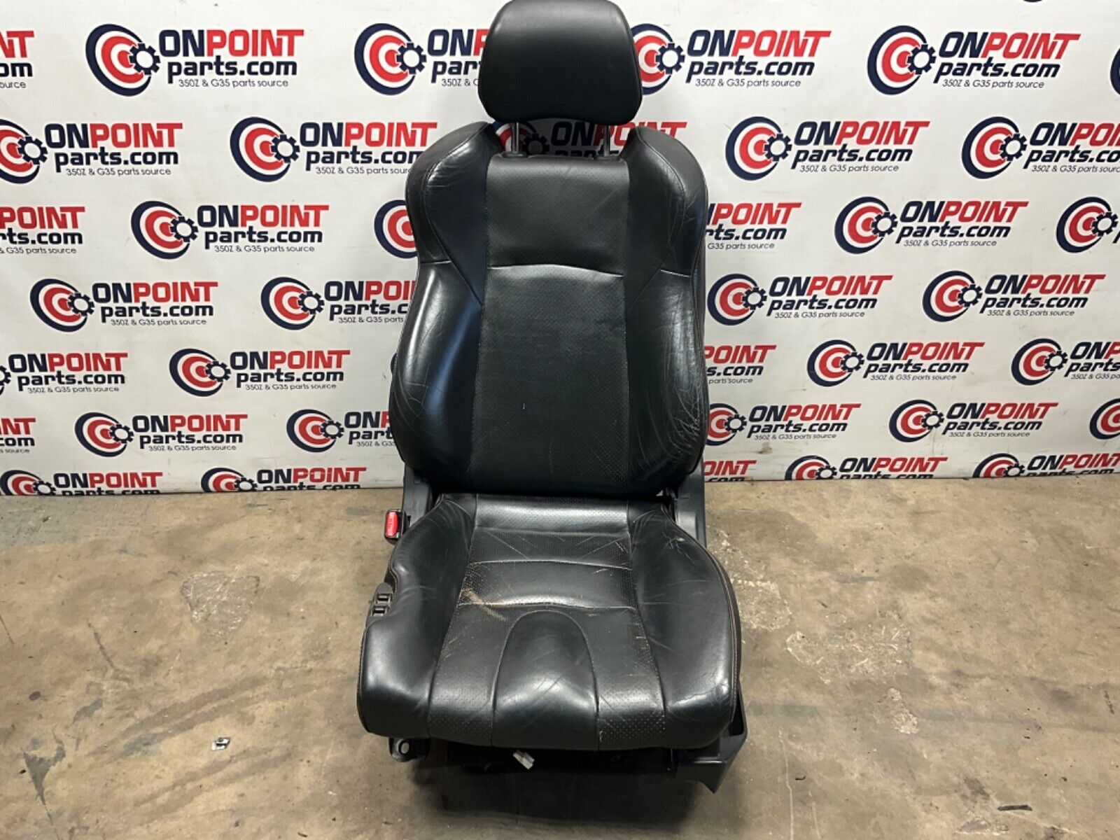 2004 Nissan Z33 350Z Driver Left Power Leather Seat with Switches OEM 22BLCF9 - On Point Parts Inc