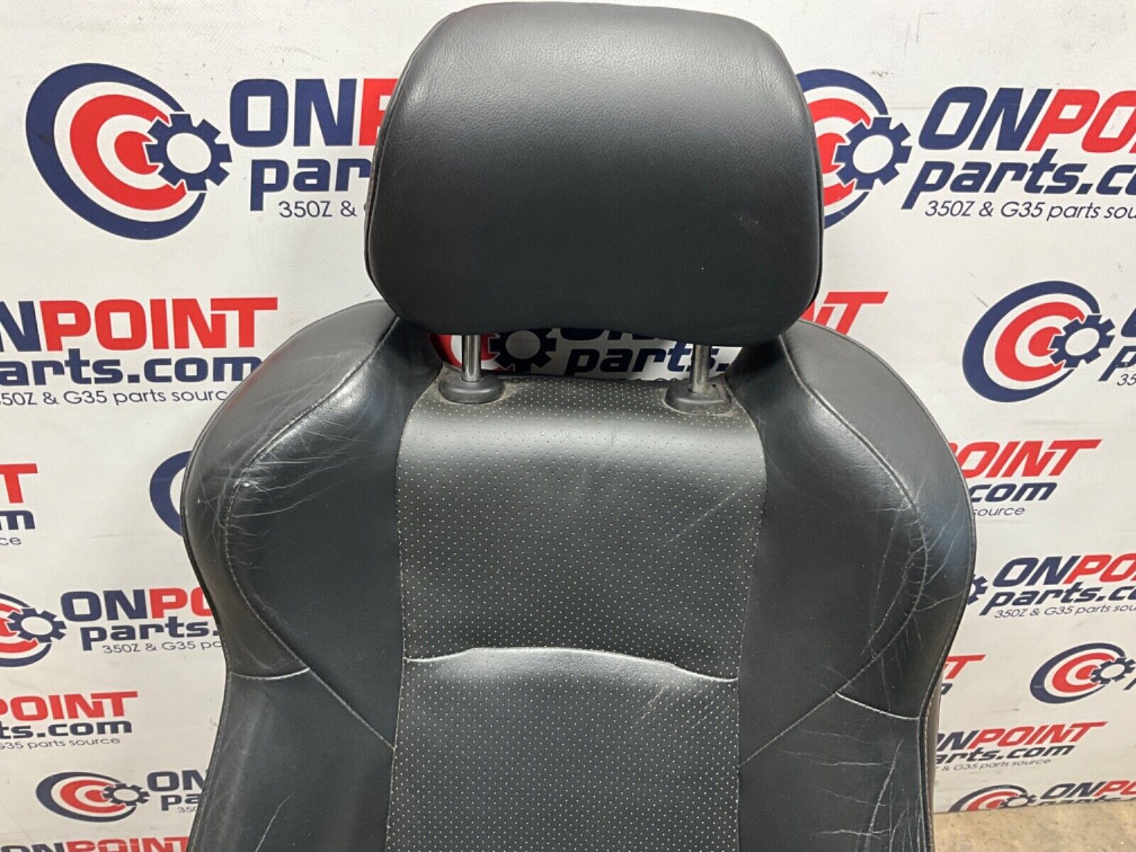2004 Nissan Z33 350Z Driver Left Power Leather Seat with Switches OEM 22BLCF9 - On Point Parts Inc