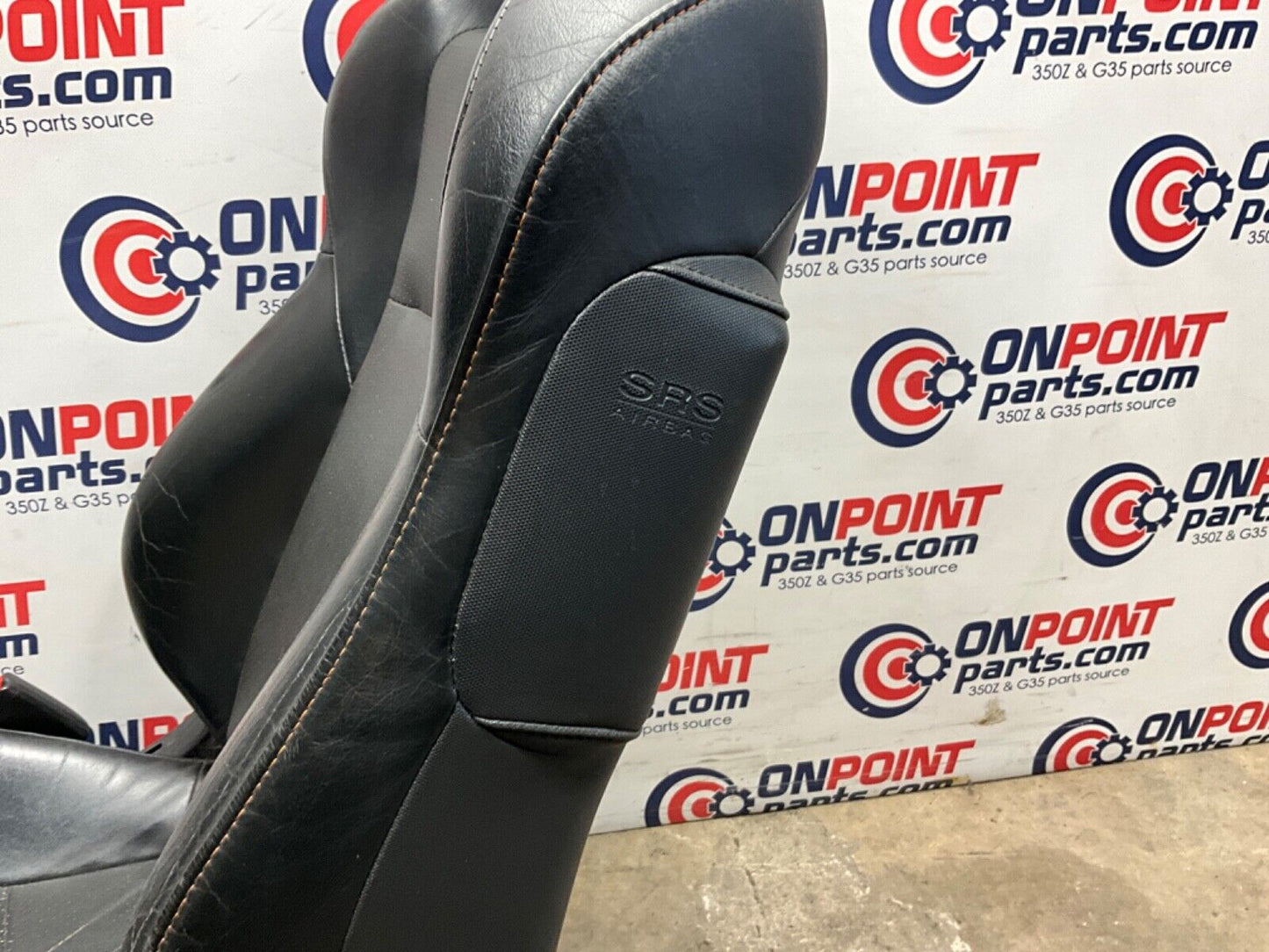 2004 Nissan Z33 350Z Driver Left Power Leather Seat with Switches OEM 22BLCF9 - On Point Parts Inc