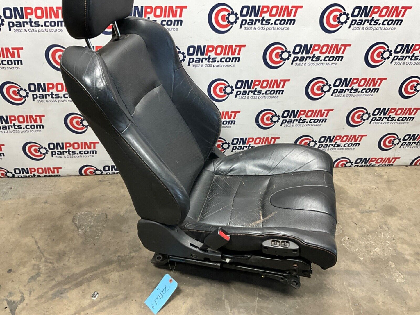 2004 Nissan Z33 350Z Driver Left Power Leather Seat with Switches OEM 22BLCF9 - On Point Parts Inc