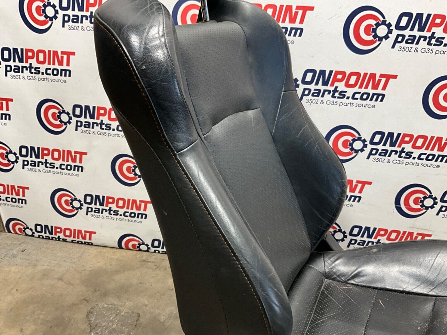 2004 Nissan Z33 350Z Driver Left Power Leather Seat with Switches OEM 22BLCF9 - On Point Parts Inc