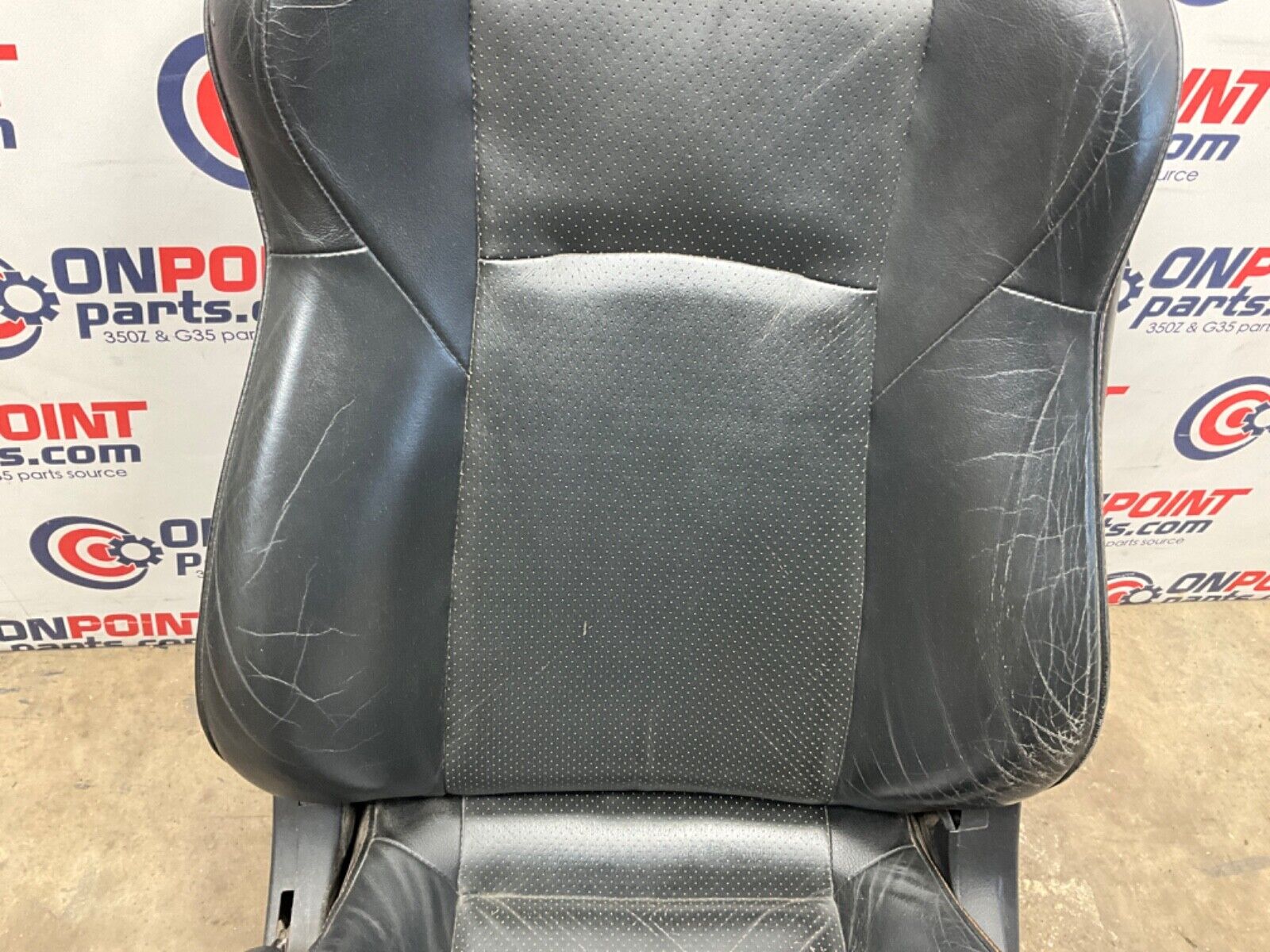 2004 Nissan Z33 350Z Driver Left Power Leather Seat with Switches OEM 22BLCF9 - On Point Parts Inc