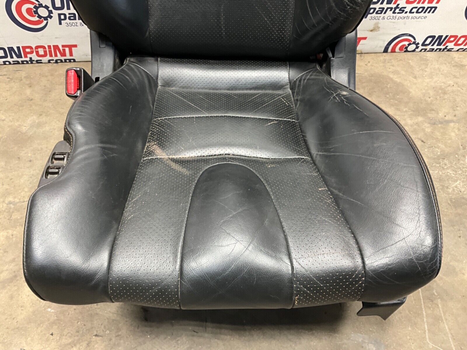 2004 Nissan Z33 350Z Driver Left Power Leather Seat with Switches OEM 22BLCF9 - On Point Parts Inc