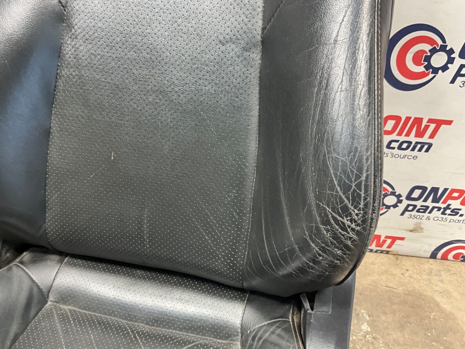 2004 Nissan Z33 350Z Driver Left Power Leather Seat with Switches OEM 22BLCF9 - On Point Parts Inc