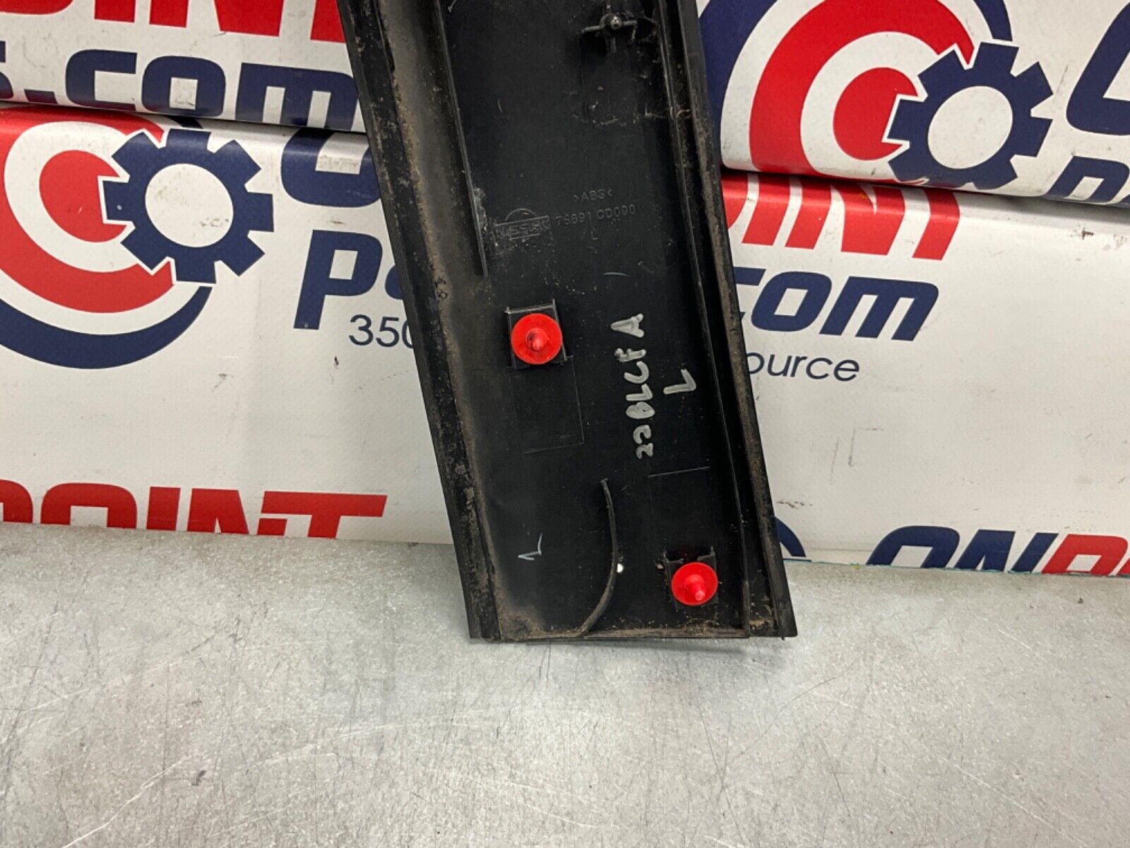 2004 Nissan Z33 350Z Driver Left Exterior B Pillar Lock Trim 76891 OEM 22BLCFA - On Point Parts Inc