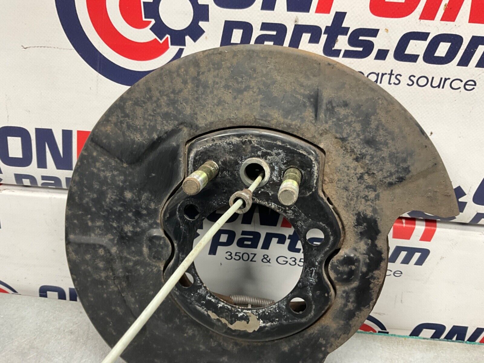 2004 Nissan Z33 350Z Passenger Right Rear Brake Dust Cover E Brake OEM 22BLCFK - On Point Parts Inc