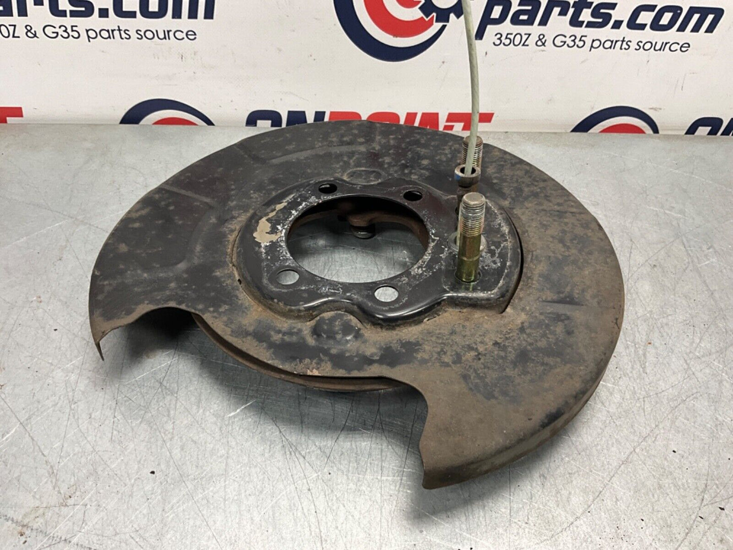 2004 Nissan Z33 350Z Passenger Right Rear Brake Dust Cover E Brake OEM 22BLCFK - On Point Parts Inc