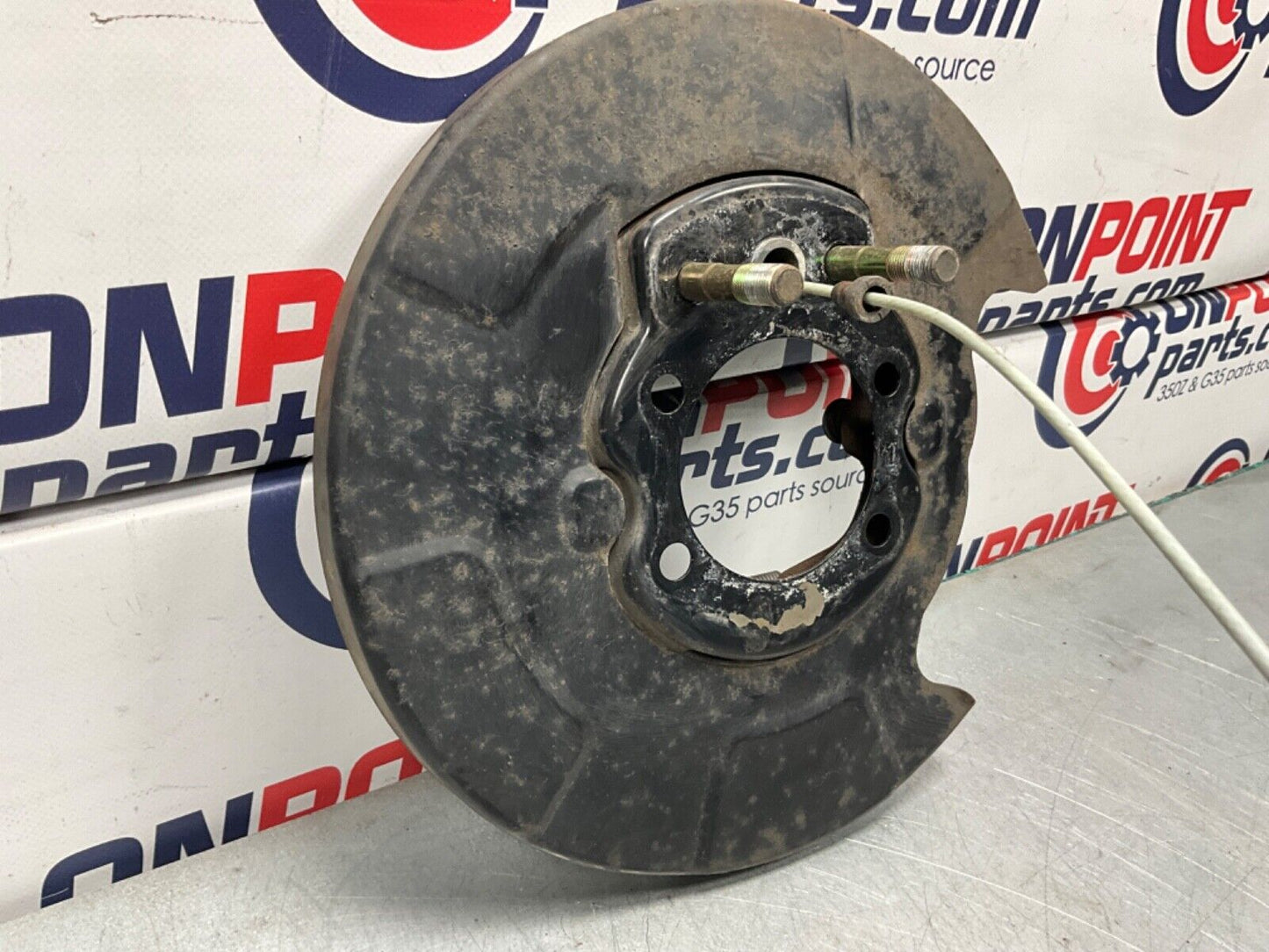 2004 Nissan Z33 350Z Passenger Right Rear Brake Dust Cover E Brake OEM 22BLCFK - On Point Parts Inc