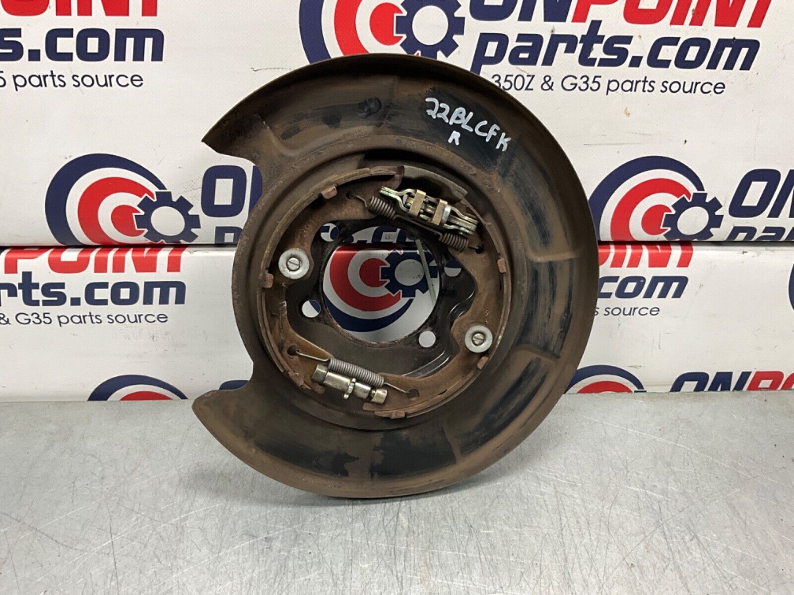 2004 Nissan Z33 350Z Passenger Right Rear Brake Dust Cover E Brake OEM 22BLCFK - On Point Parts Inc