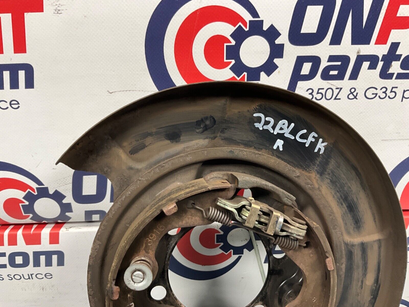 2004 Nissan Z33 350Z Passenger Right Rear Brake Dust Cover E Brake OEM 22BLCFK - On Point Parts Inc