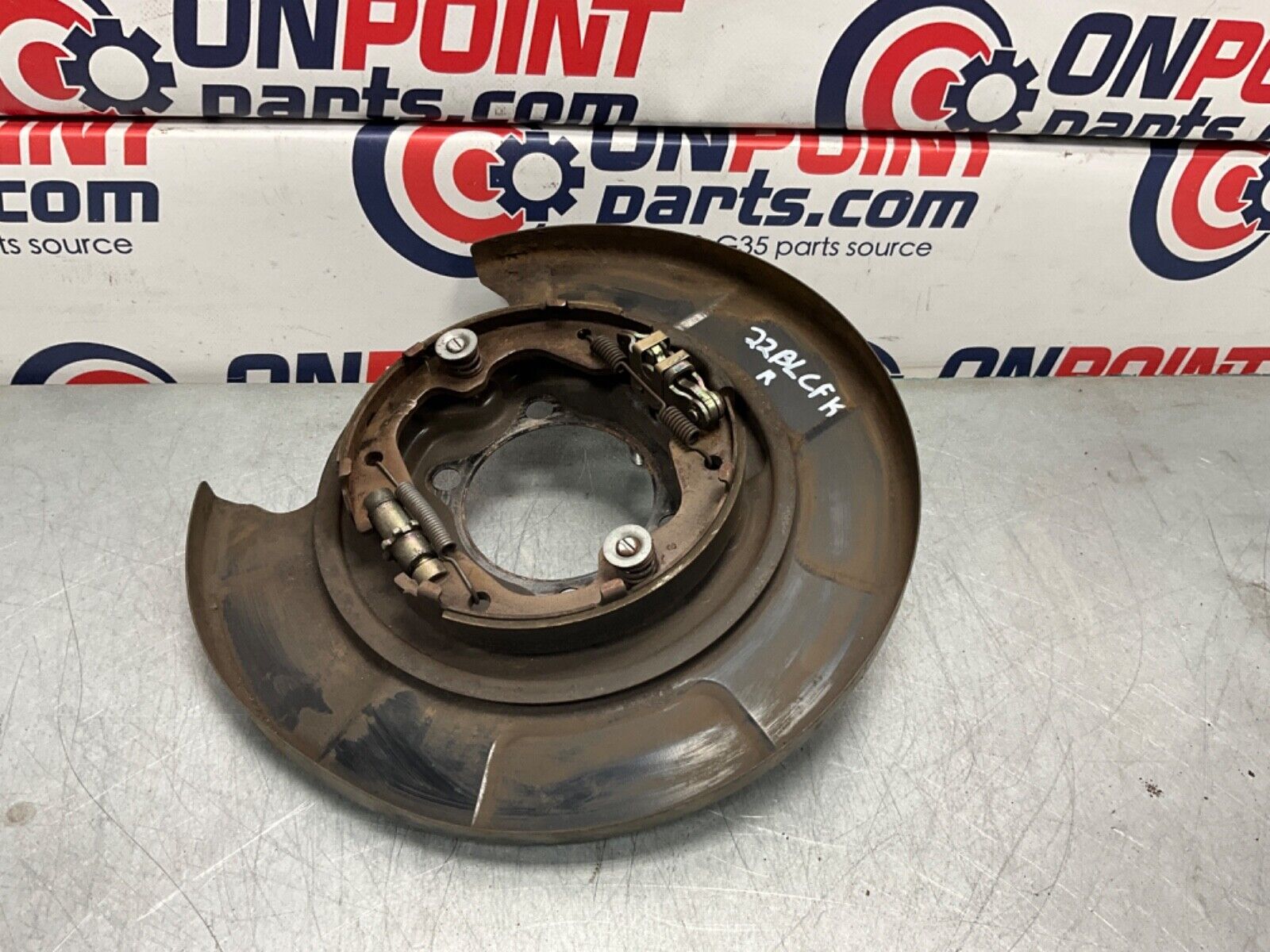 2004 Nissan Z33 350Z Passenger Right Rear Brake Dust Cover E Brake OEM 22BLCFK - On Point Parts Inc