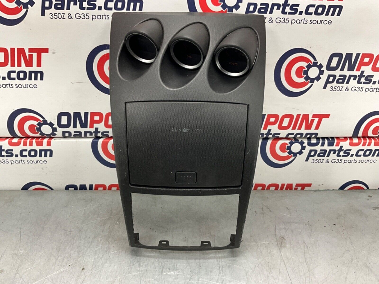 2004 Nissan Z33 350Z Center Dash Panel Storage Instrument Cluster OEM 22BLCF7 - On Point Parts Inc