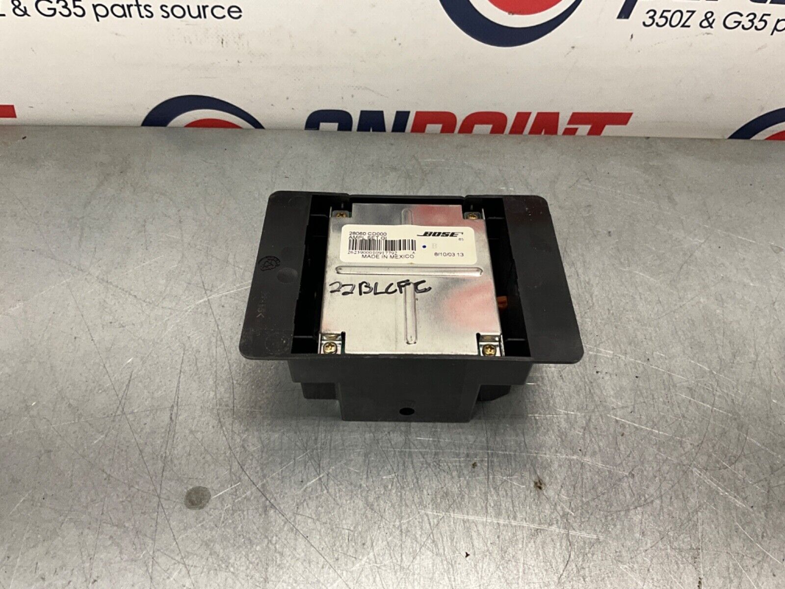 2004 Nissan Z33 350Z Bose Subwoofer Speaker Amplifier 28060 OEM 22BLCFC - On Point Parts Inc