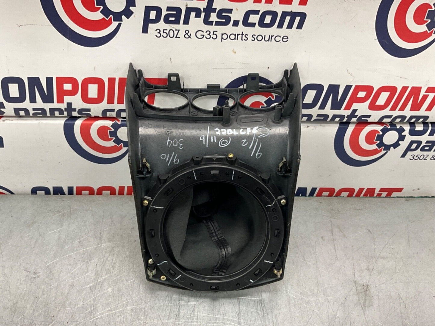 2004 Nissan Z33 350Z Manual Gear Shifter Boot Bezel Trim OEM 22BLCFC - On Point Parts Inc