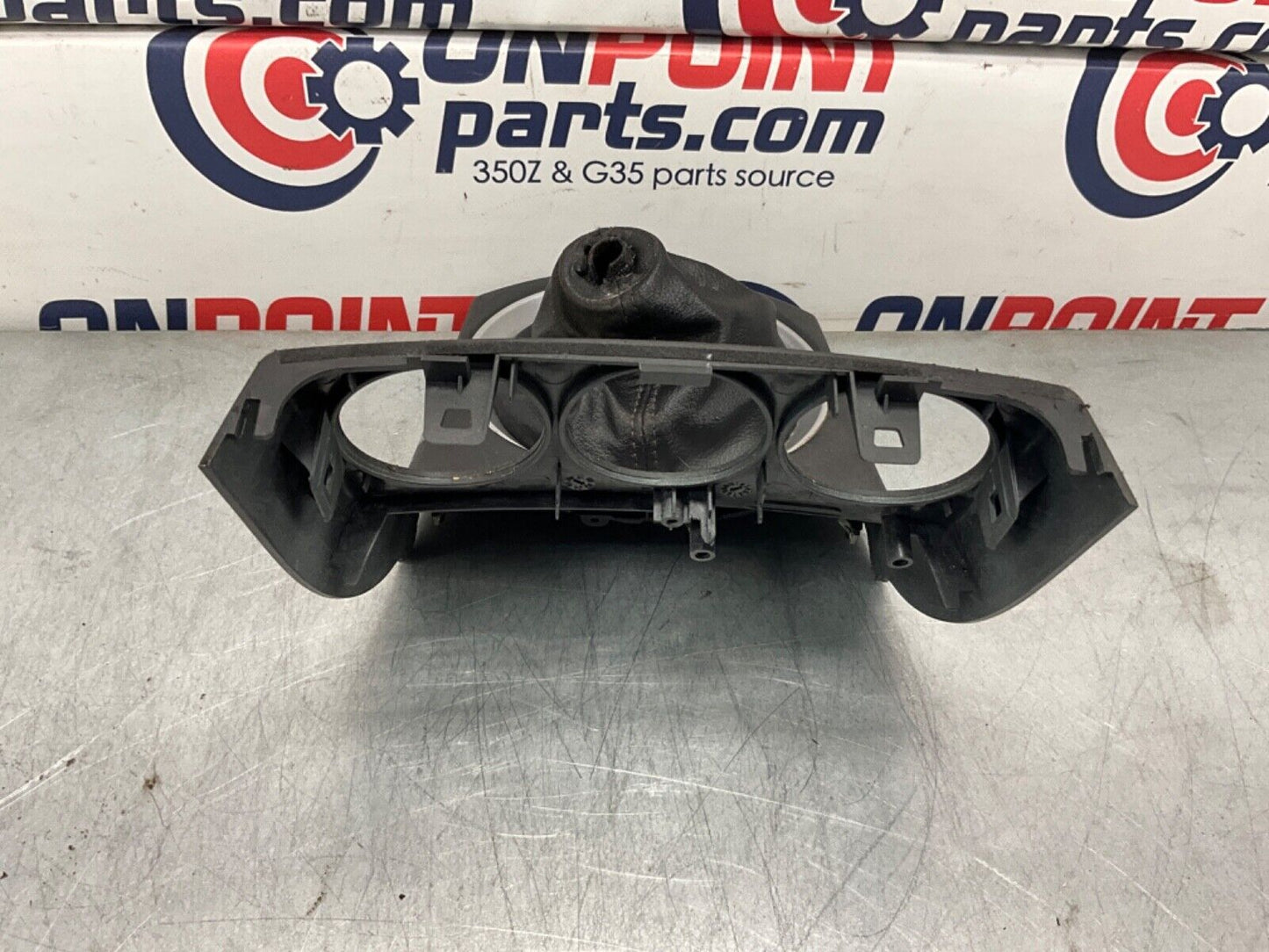 2004 Nissan Z33 350Z Manual Gear Shifter Boot Bezel Trim OEM 22BLCFC - On Point Parts Inc