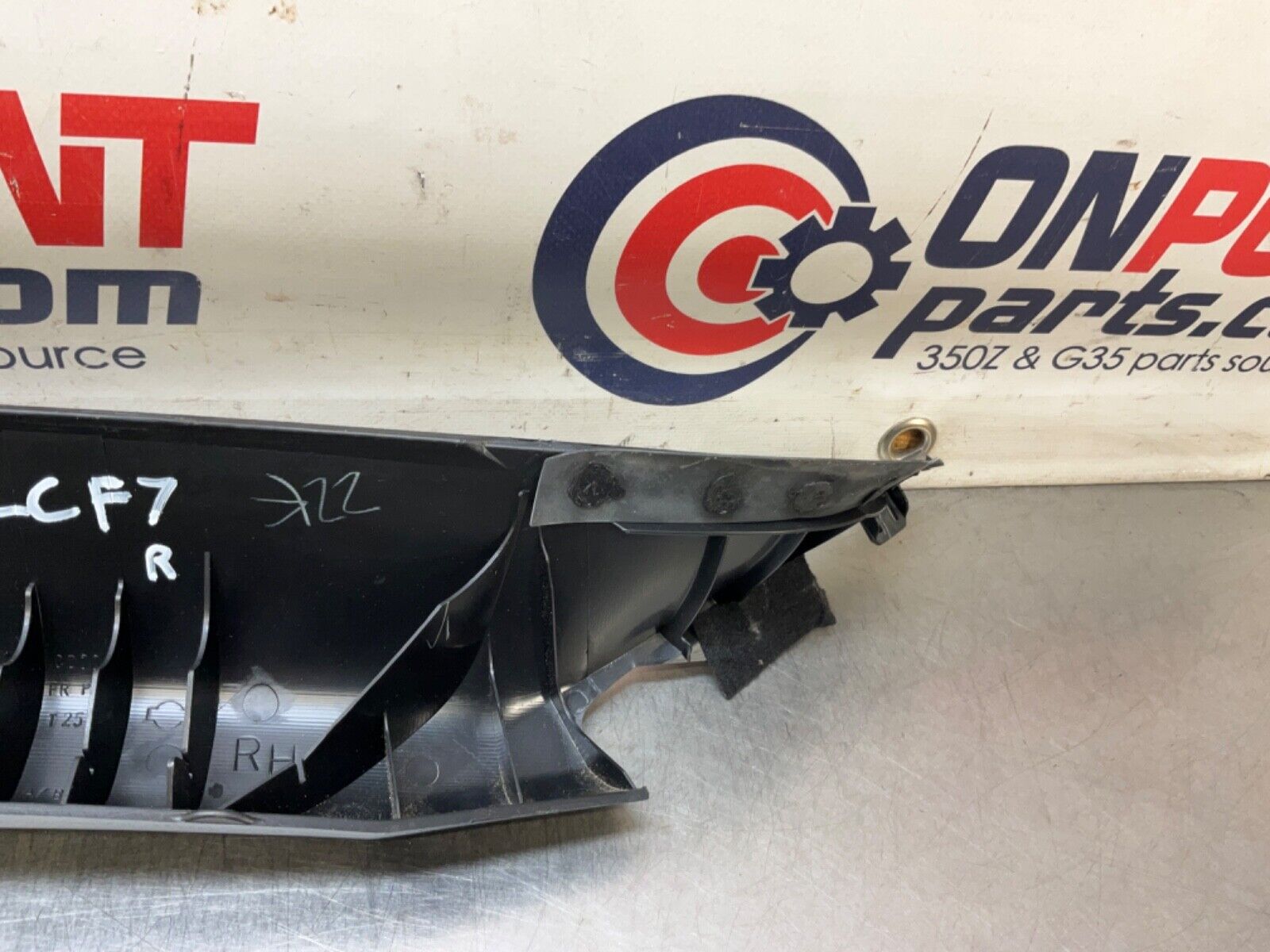 2004 Nissan Z33 350Z Passenger Right Interior A Pillar Trim 76911 OEM 22BLCF7 - On Point Parts Inc