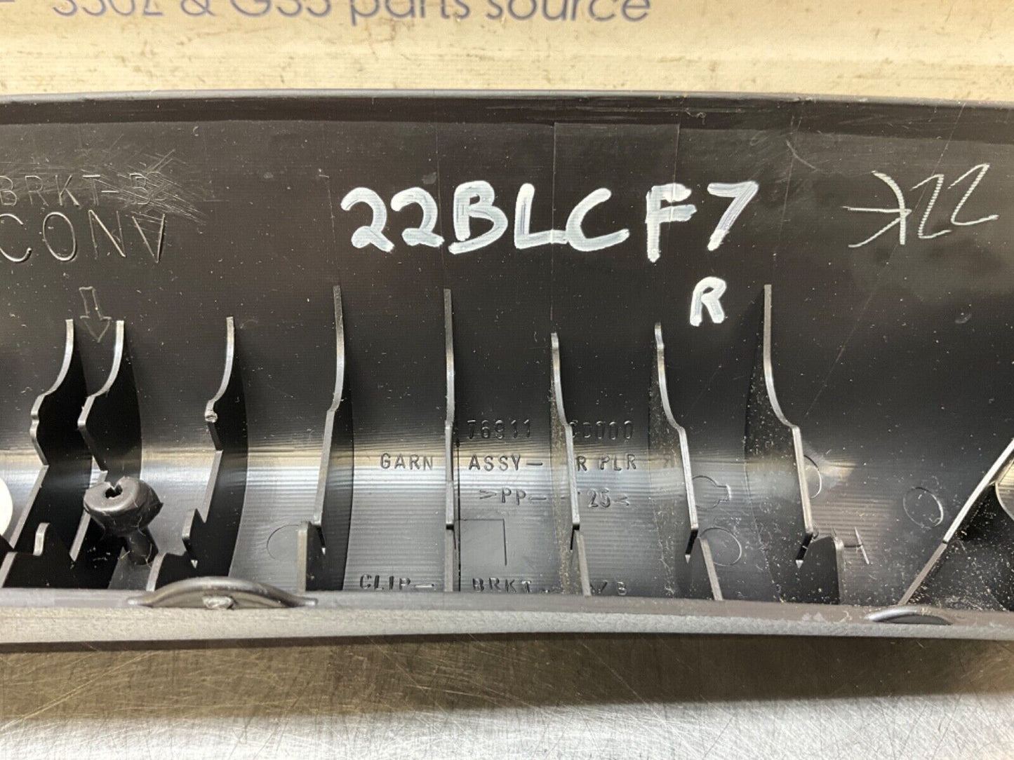 2004 Nissan Z33 350Z Passenger Right Interior A Pillar Trim 76911 OEM 22BLCF7 - On Point Parts Inc