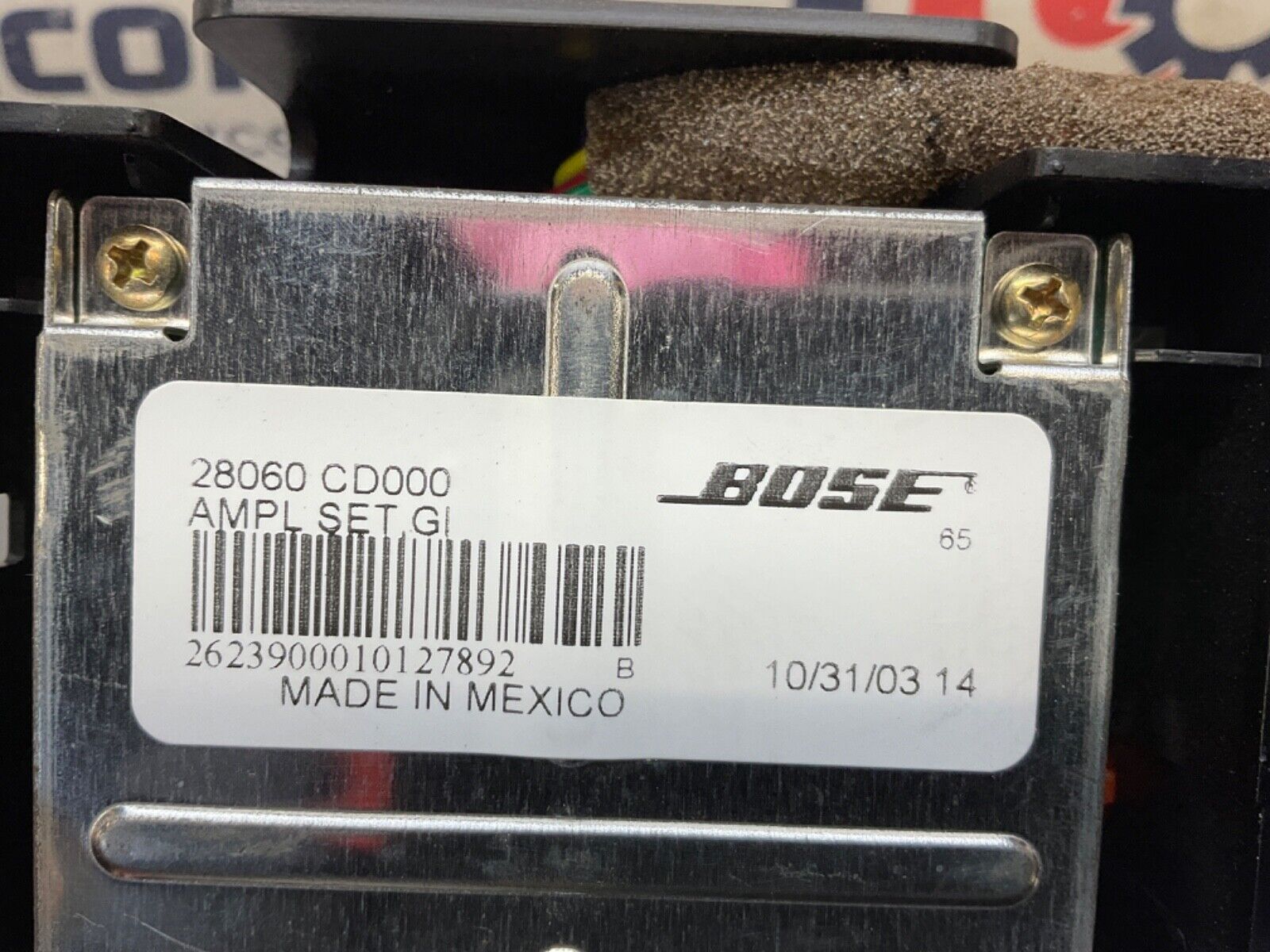 2004 Nissan Z33 350Z Bose Subwoofer Speaker Amplifier Module OEM 11BAJFC - On Point Parts Inc