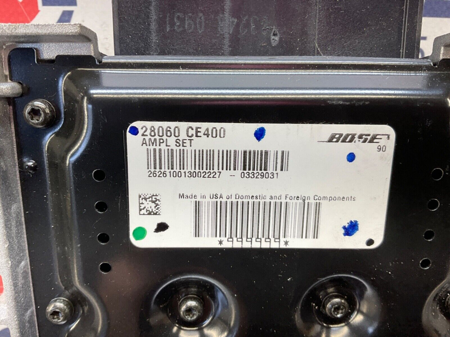 2004 Nissan Z33 350ZBose Speaker Radio Receiver Amplifier  11BAJFC - On Point Parts Inc