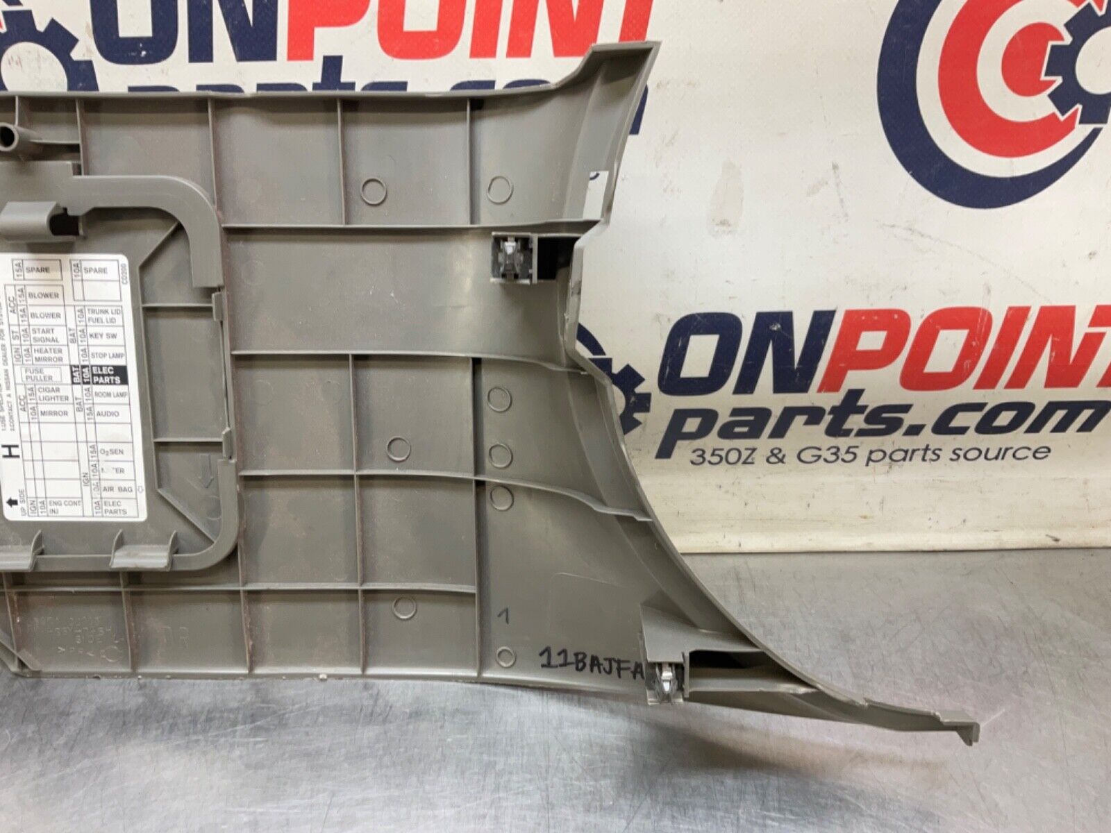 2004 Nissan Z33 350Z Driver Left Small Fuse Panel Cover 66901 OEM 11BAJFA - On Point Parts Inc