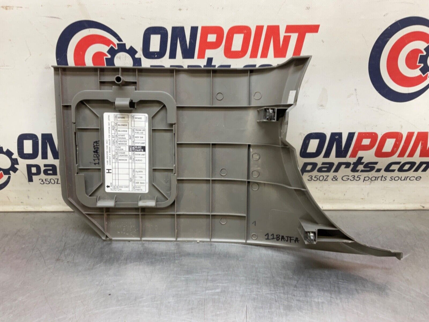 2004 Nissan Z33 350Z Driver Left Small Fuse Panel Cover 66901 OEM 11BAJFA - On Point Parts Inc