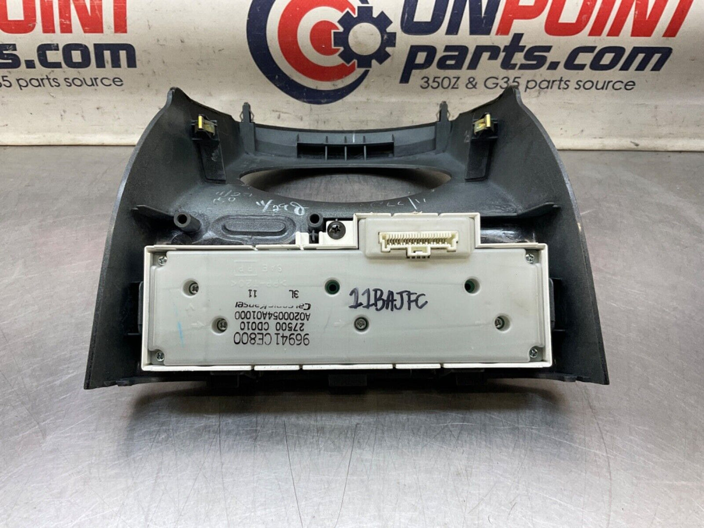 2004NissanZ33 350ZAutomatic Gear Shifter Bezel with Climate Controls OEM 11BAJFC - On Point Parts Inc