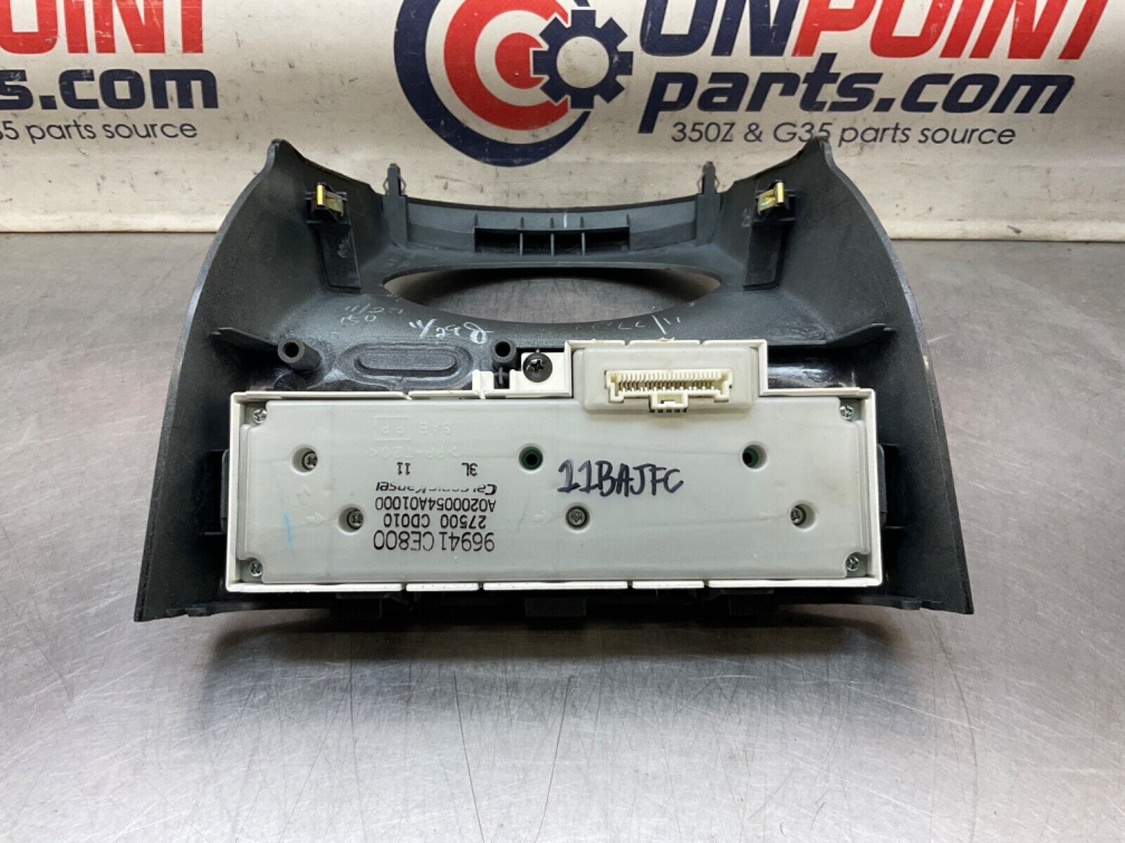 2004NissanZ33 350ZAutomatic Gear Shifter Bezel with Climate Controls OEM 11BAJFC - On Point Parts Inc