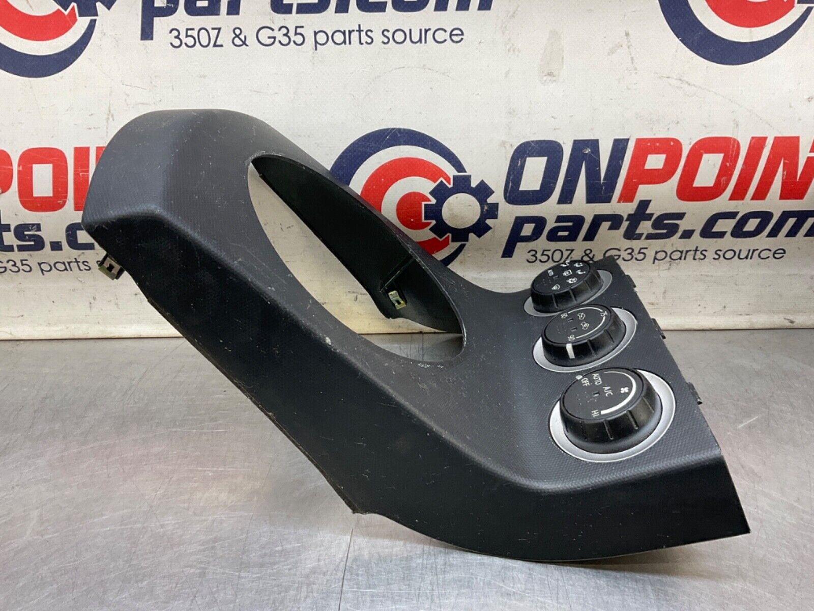 2004NissanZ33 350ZAutomatic Gear Shifter Bezel with Climate Controls OEM 11BAJFC - On Point Parts Inc