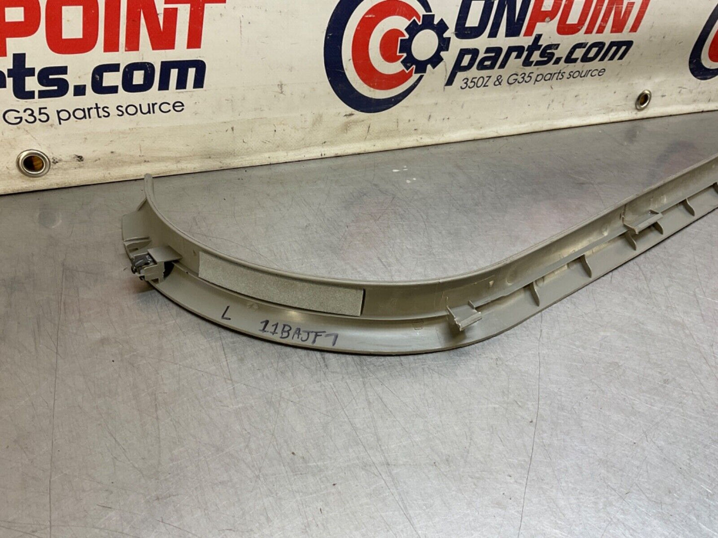 2004 Nissan Z33 350Z Driver Left Door Threshold Sill Trim 769B5 OEM 11BAJF7 - On Point Parts Inc