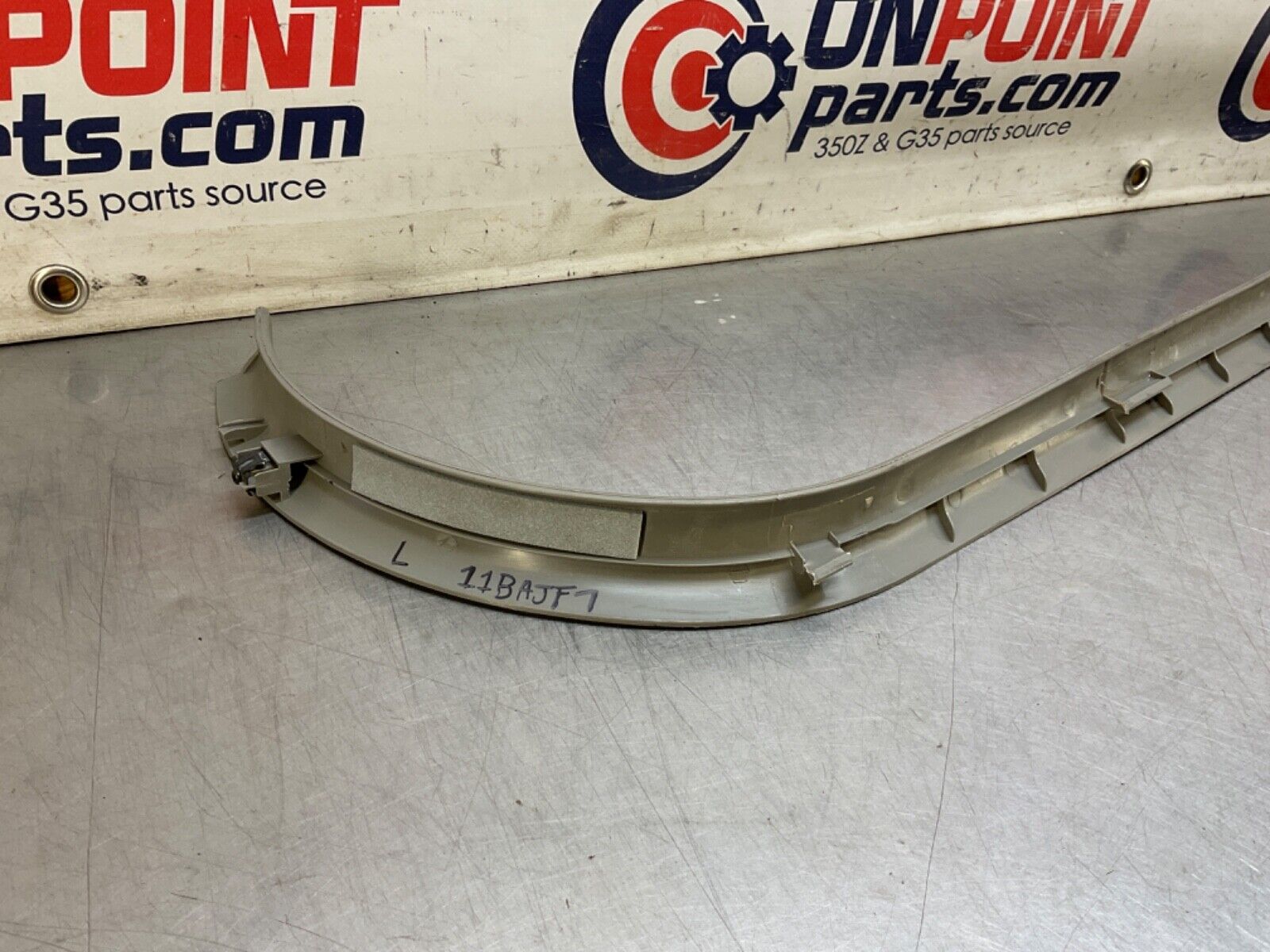 2004 Nissan Z33 350Z Driver Left Door Threshold Sill Trim 769B5 OEM 11BAJF7 - On Point Parts Inc