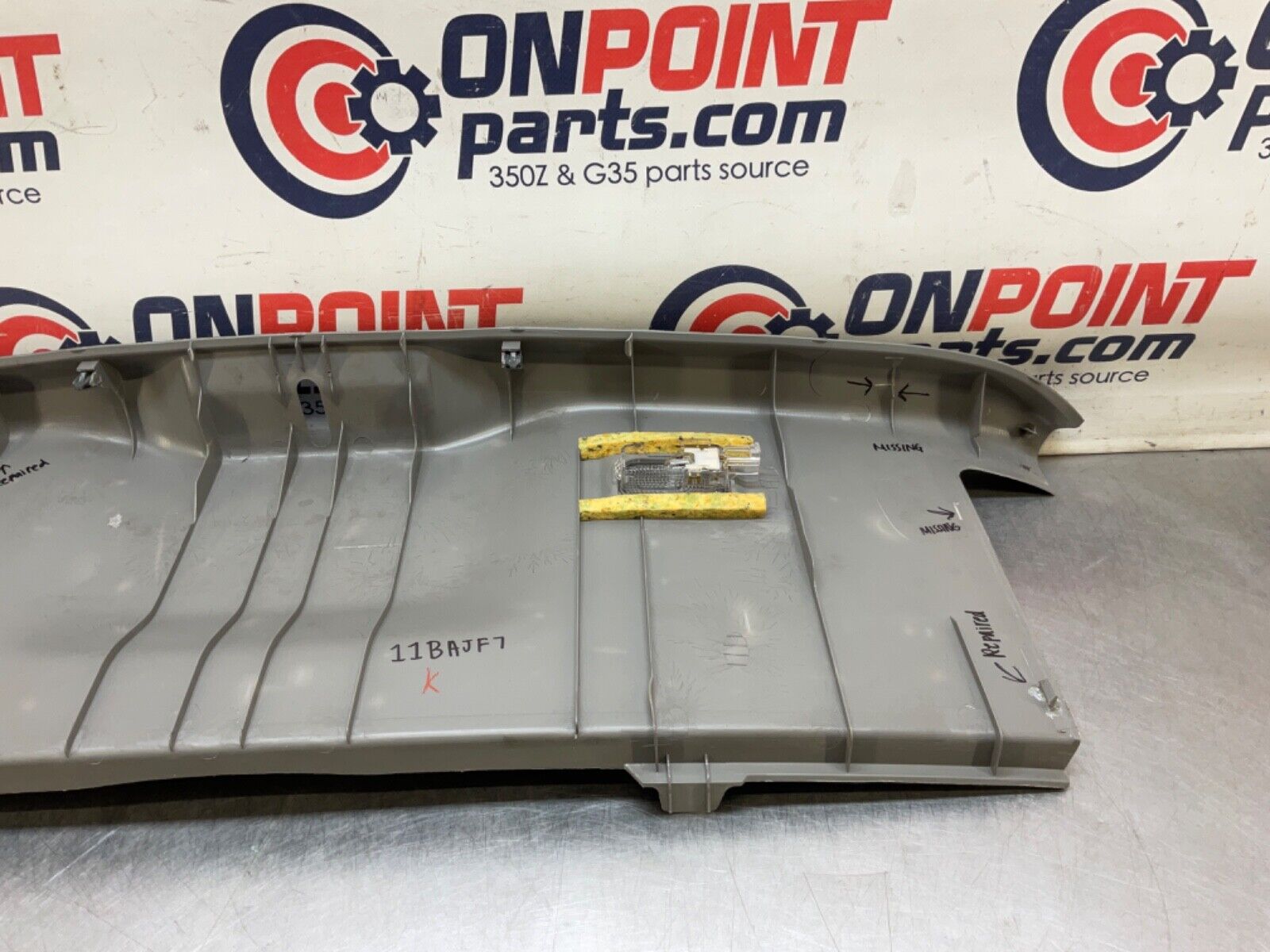 2004 Nissan Z33 350Z Trunk Latch Cover Panel OEM 11BAJF7 - On Point Parts Inc