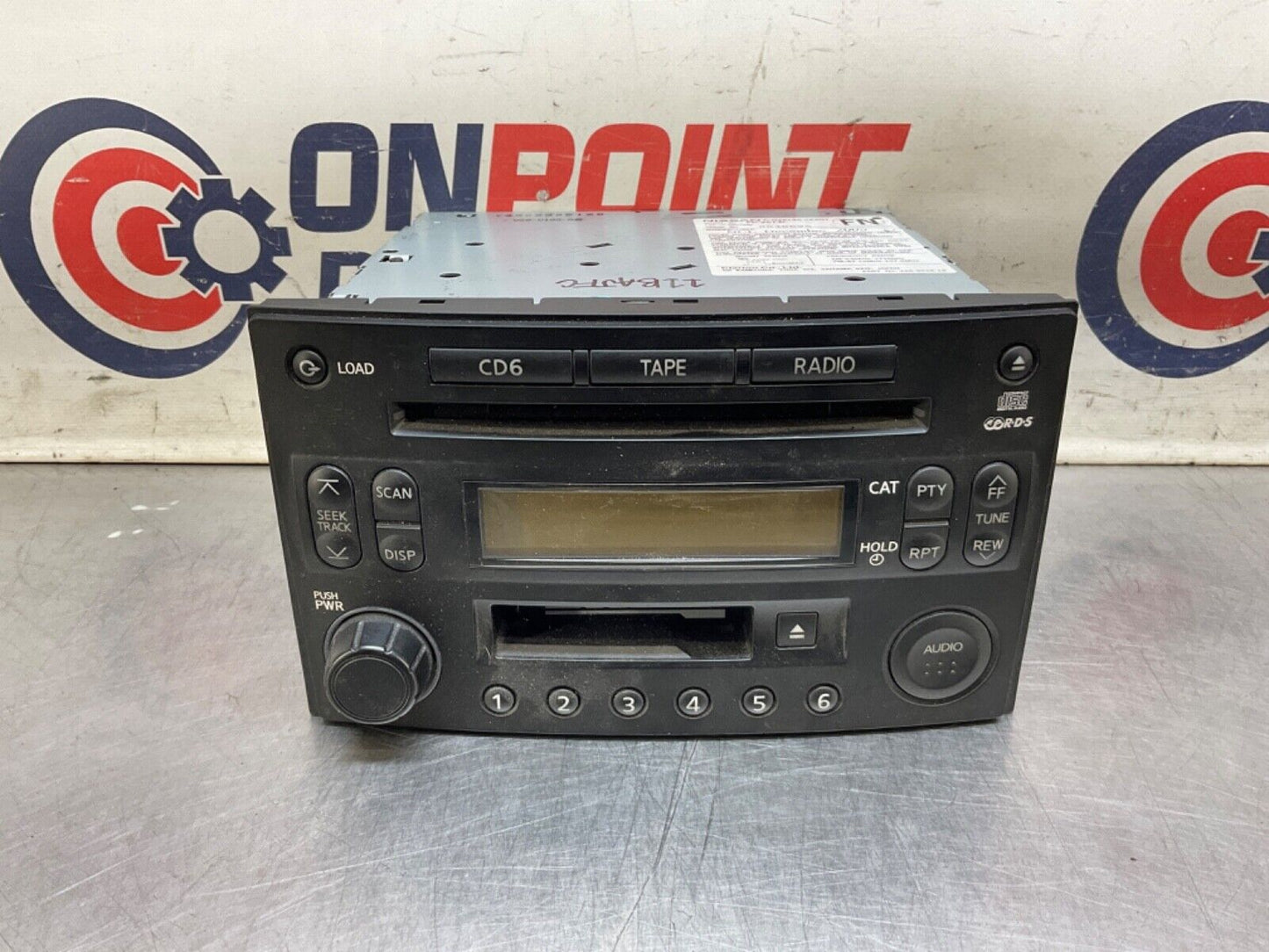 2004 Nissan Z33 350Z Radio Stereo Unit with CD Player OEM 11BAJFC - On Point Parts Inc