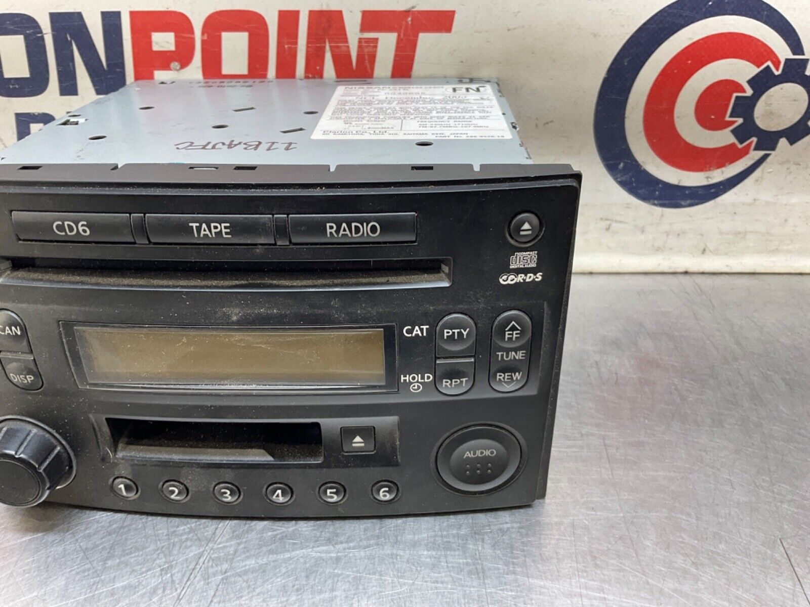 2004 Nissan Z33 350Z Radio Stereo Unit with CD Player OEM 11BAJFC - On Point Parts Inc