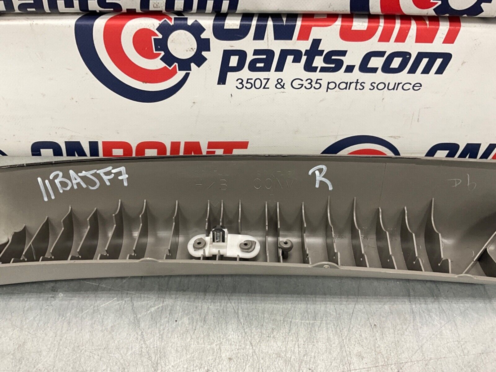 2004 Nissan Z33 350Z Passenger Right Interior A Pillar Trim 76911 OEM 11BAJF7 - On Point Parts Inc