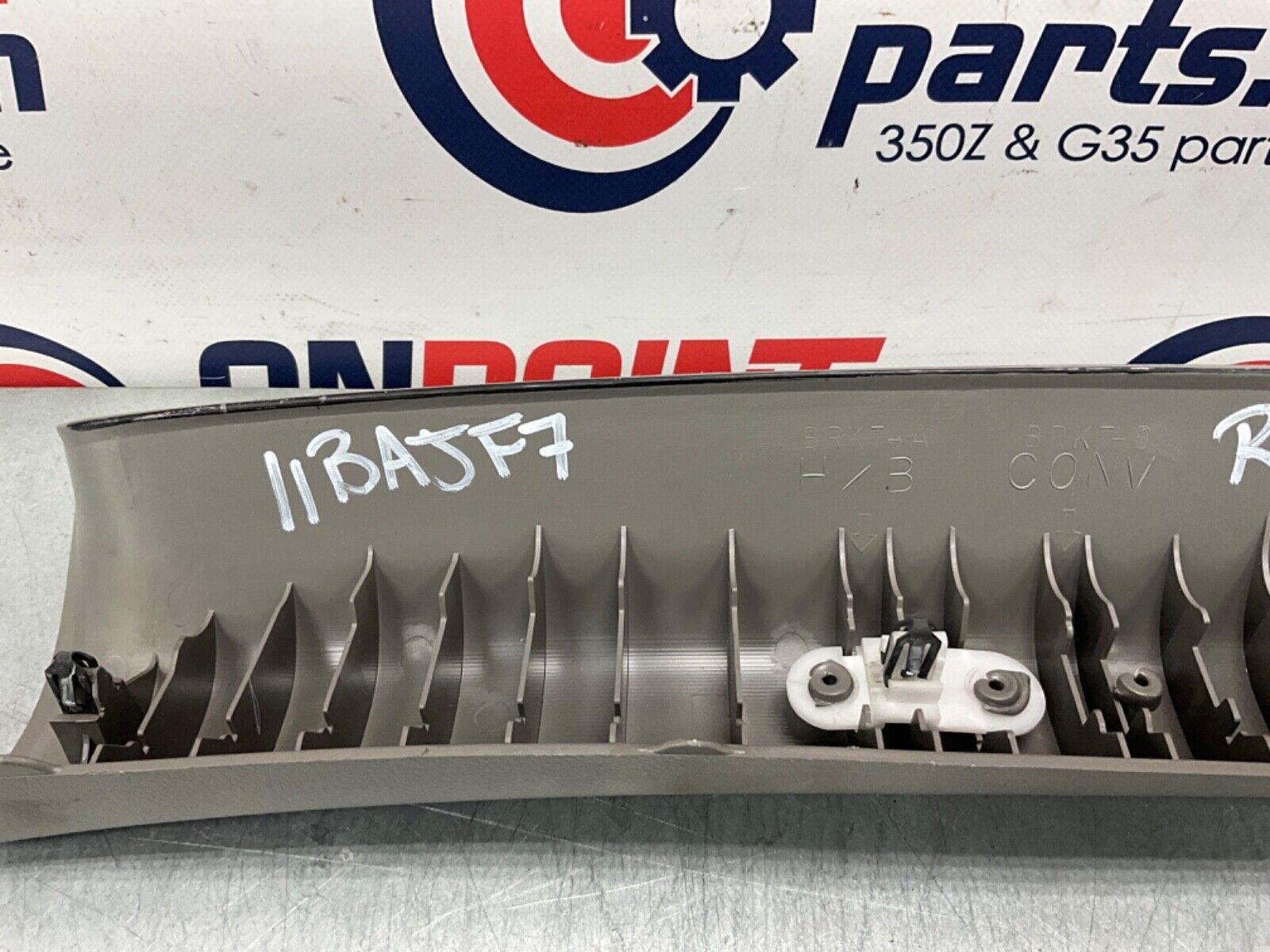 2004 Nissan Z33 350Z Passenger Right Interior A Pillar Trim 76911 OEM 11BAJF7 - On Point Parts Inc