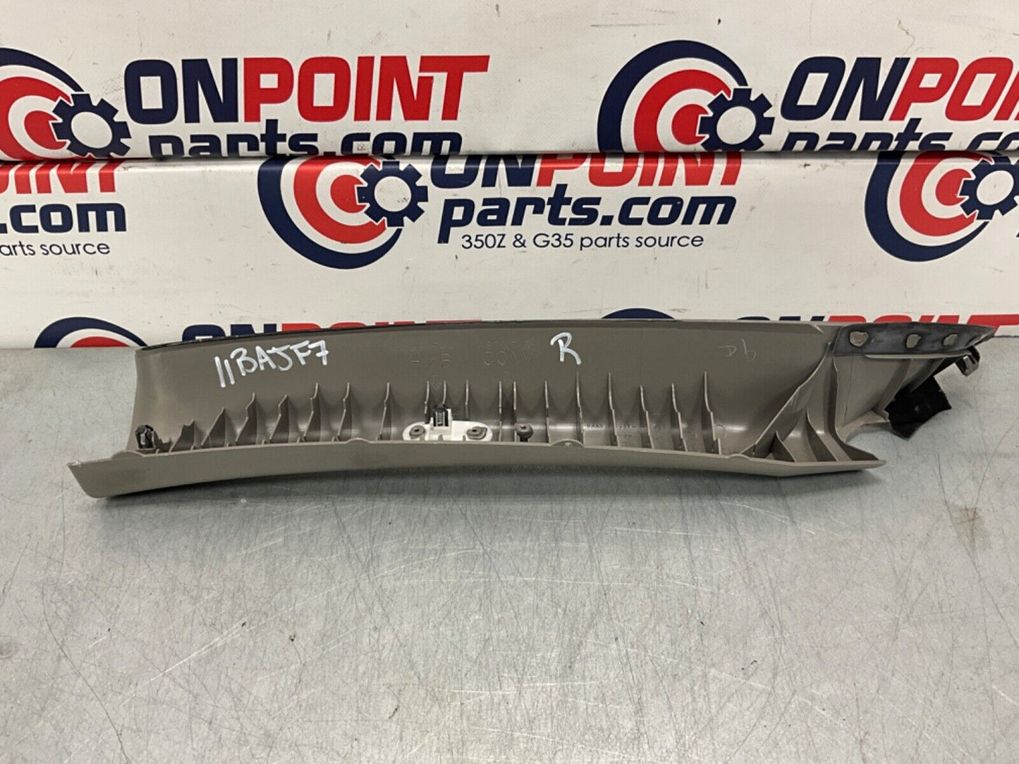 2004 Nissan Z33 350Z Passenger Right Interior A Pillar Trim 76911 OEM 11BAJF7 - On Point Parts Inc