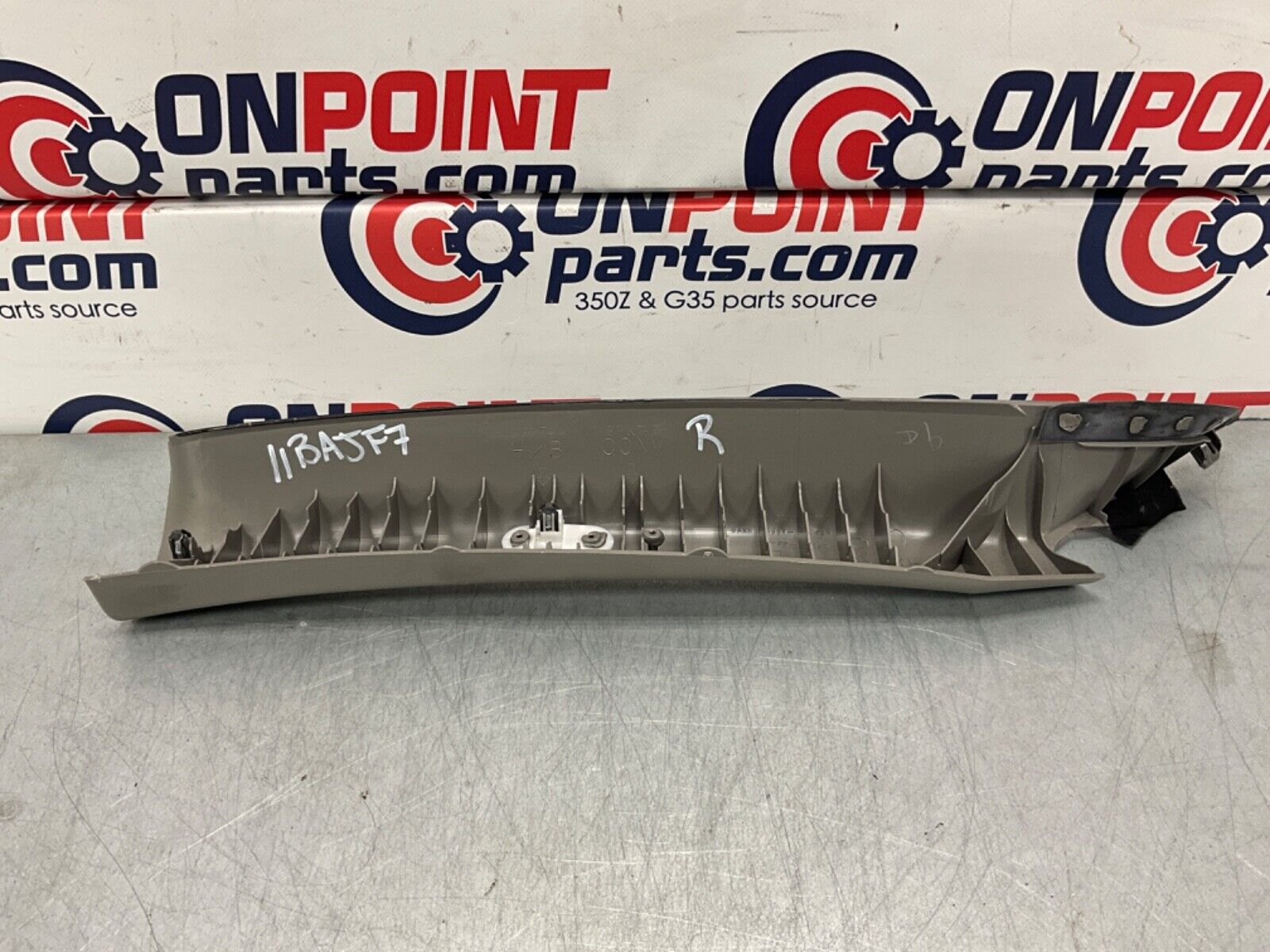 2004 Nissan Z33 350Z Passenger Right Interior A Pillar Trim 76911 OEM 11BAJF7 - On Point Parts Inc