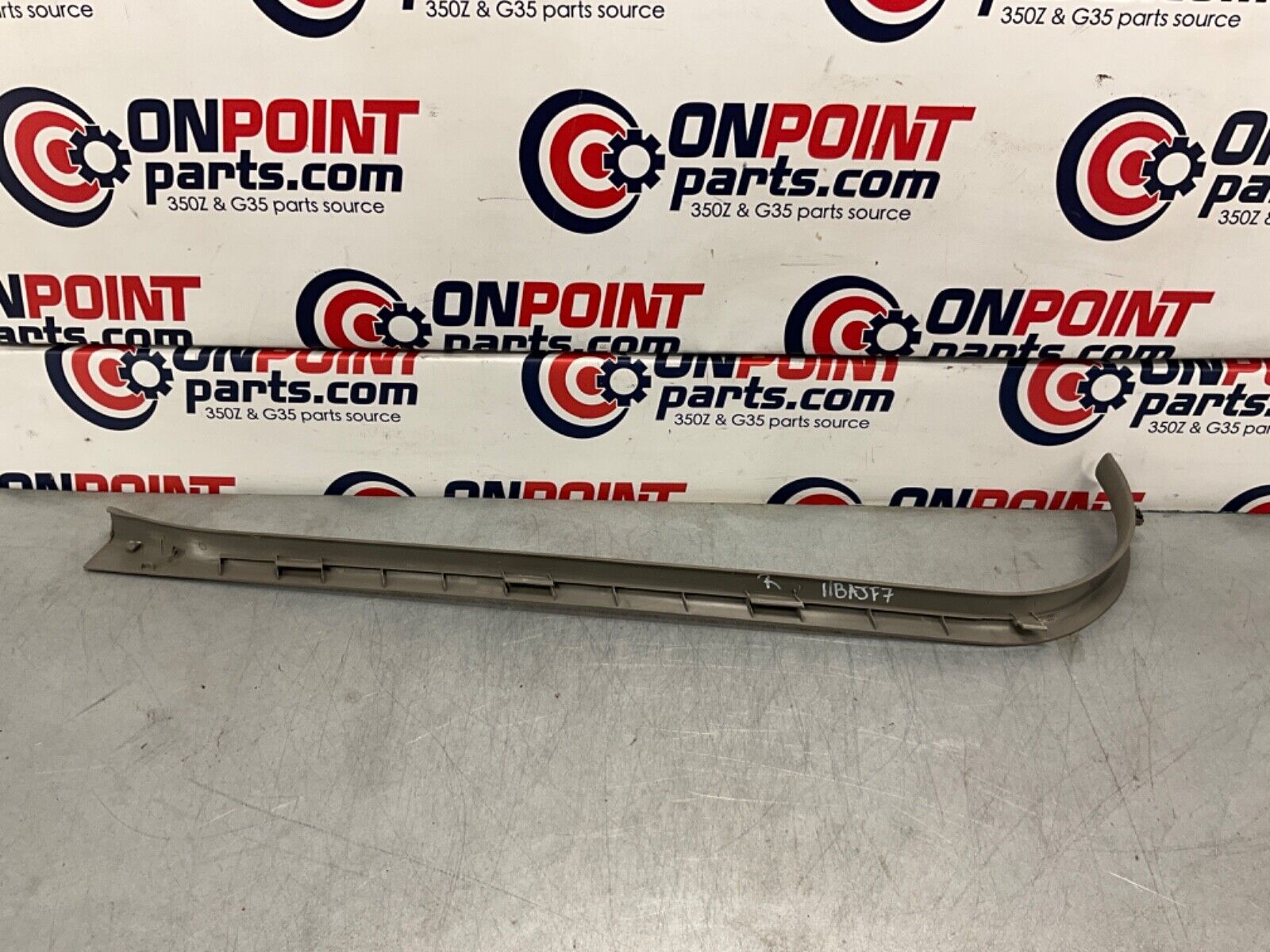 2004 Nissan Z33 350Z Passenger Right Door Threshold Sill Trim 769B4 OEM 11BAJF7 - On Point Parts Inc
