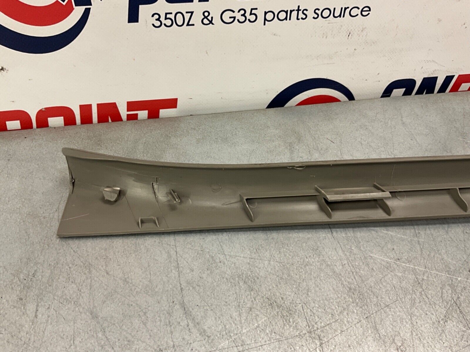 2004 Nissan Z33 350Z Passenger Right Door Threshold Sill Trim 769B4 OEM 11BAJF7 - On Point Parts Inc