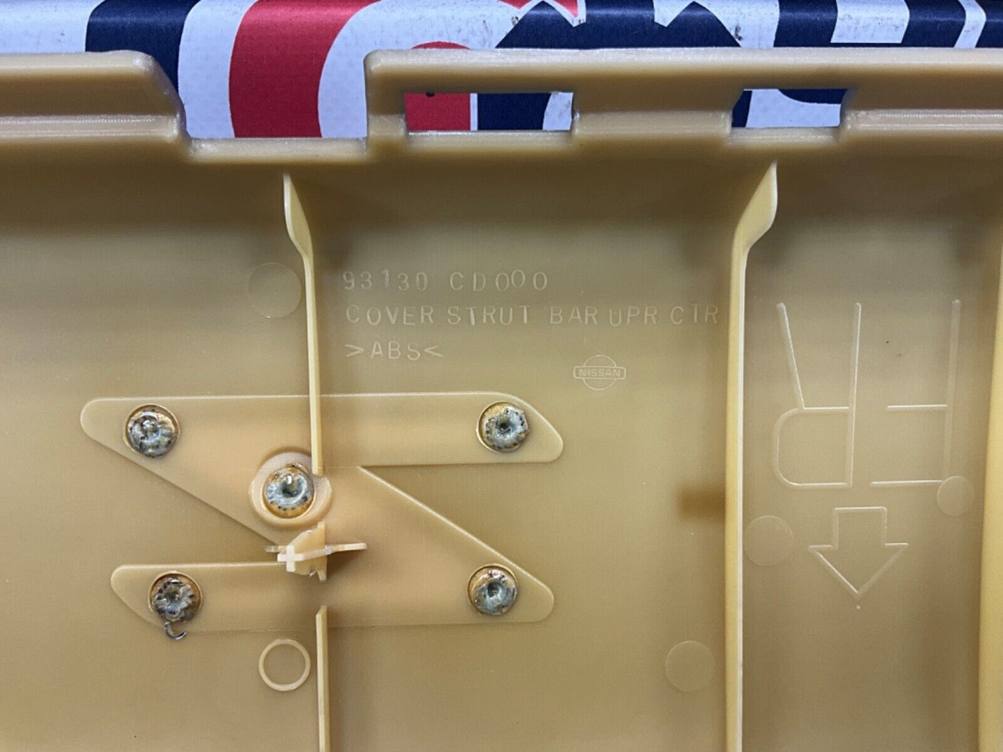 2004 Nissan Z33 350Z Rear Trunk Upper Strut Cover Trim 93130 OEM 14BALF7 - On Point Parts Inc