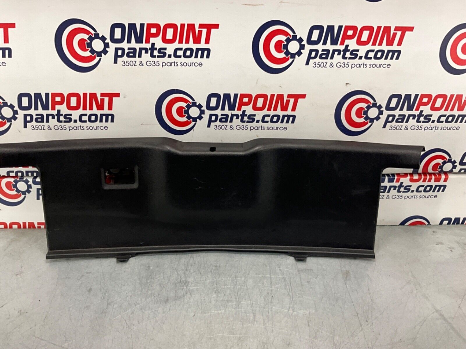 2004 Nissan Z33 350Z Rear Trunk Latch Trim 84992 OEM 14BALF7 - On Point Parts Inc