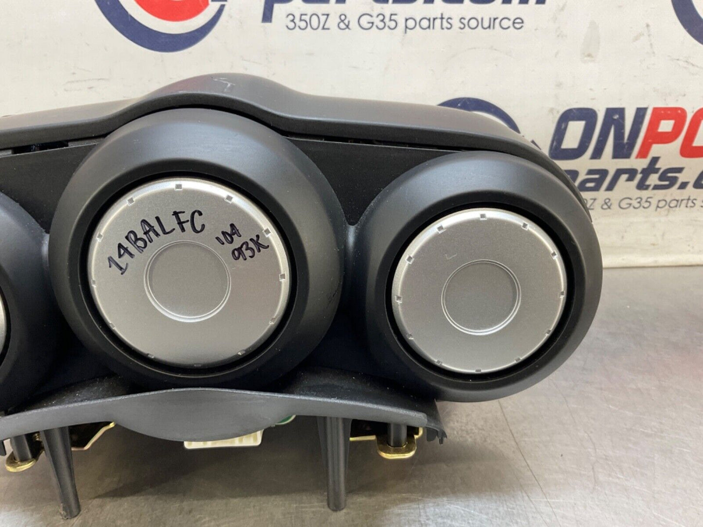 2004 Nissan Z33 350Z Speedometer Instrument Gauge Cluster 93k AT OEM 14BALFC - On Point Parts Inc