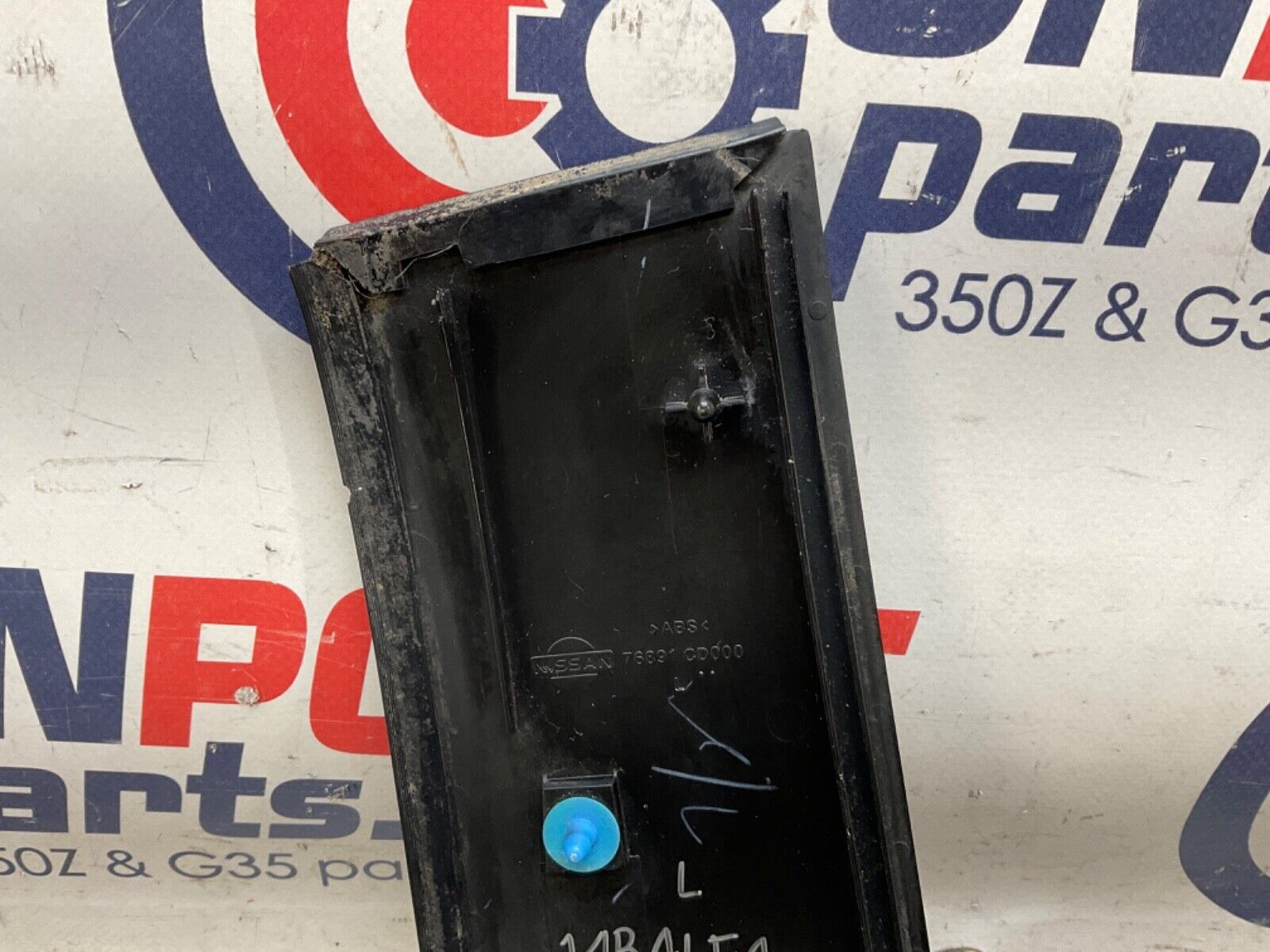 2004 Nissan Z33 350Z Driver Left Exterior B Pillar Trim 76891 OEM 14BALFA - On Point Parts Inc