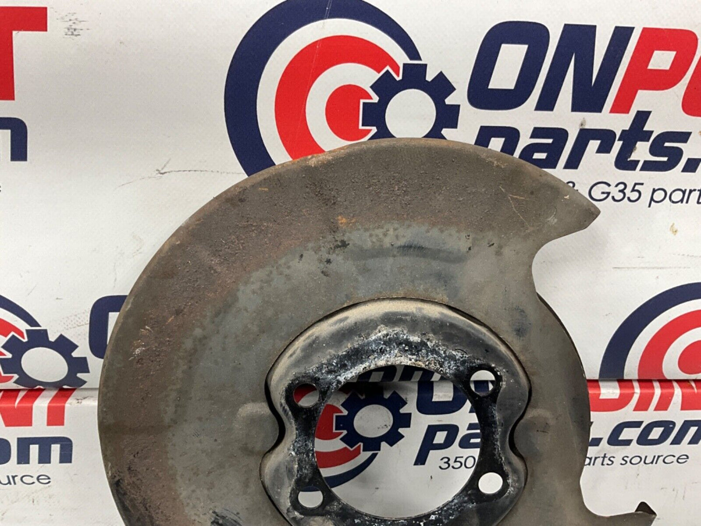 2004 Nissan 350Z Passenger Right Rear Brake Dust Shield Baffle Plate OEM 14BALFK - On Point Parts Inc