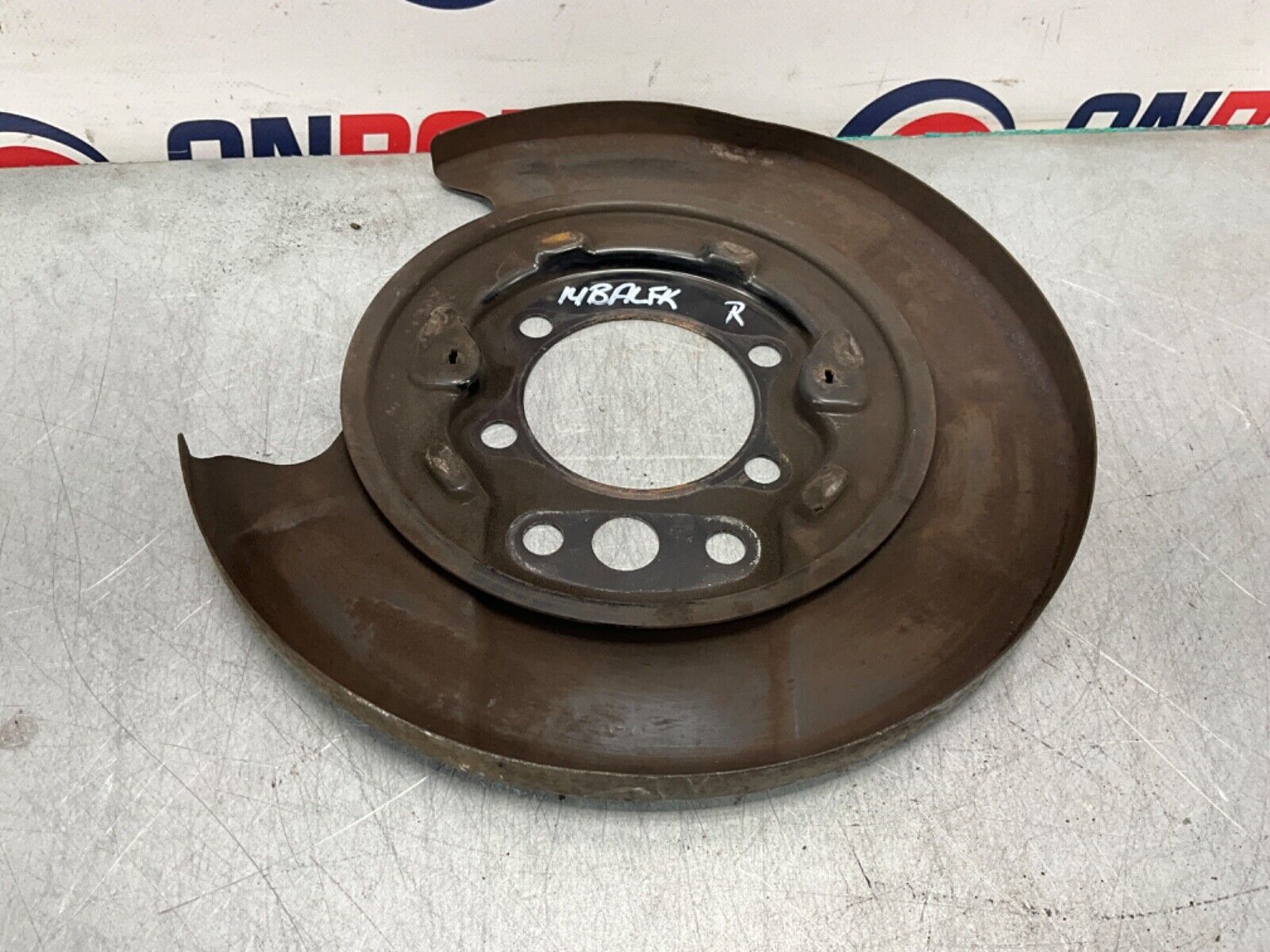 2004 Nissan 350Z Passenger Right Rear Brake Dust Shield Baffle Plate OEM 14BALFK - On Point Parts Inc