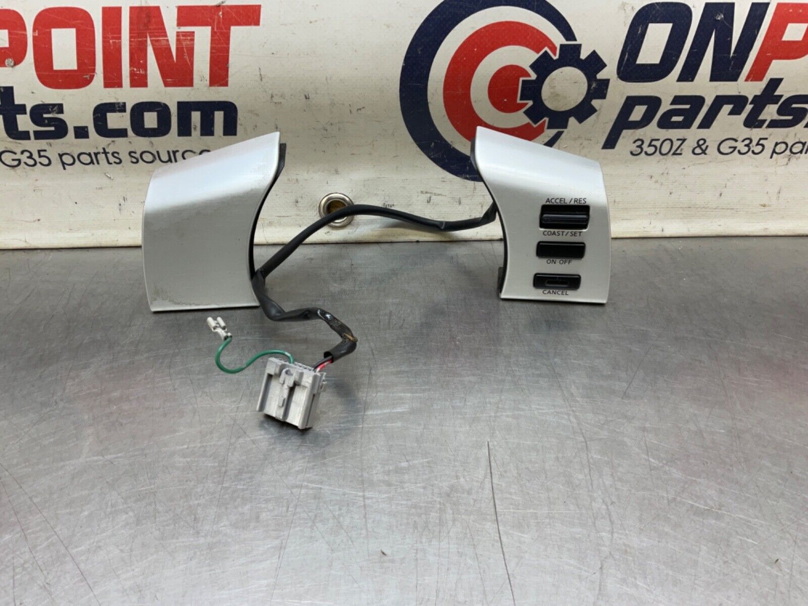 2004 Nissan Z33 350Z Steering Wheel Cruise Control Switches  OEM 14BALFA - On Point Parts Inc