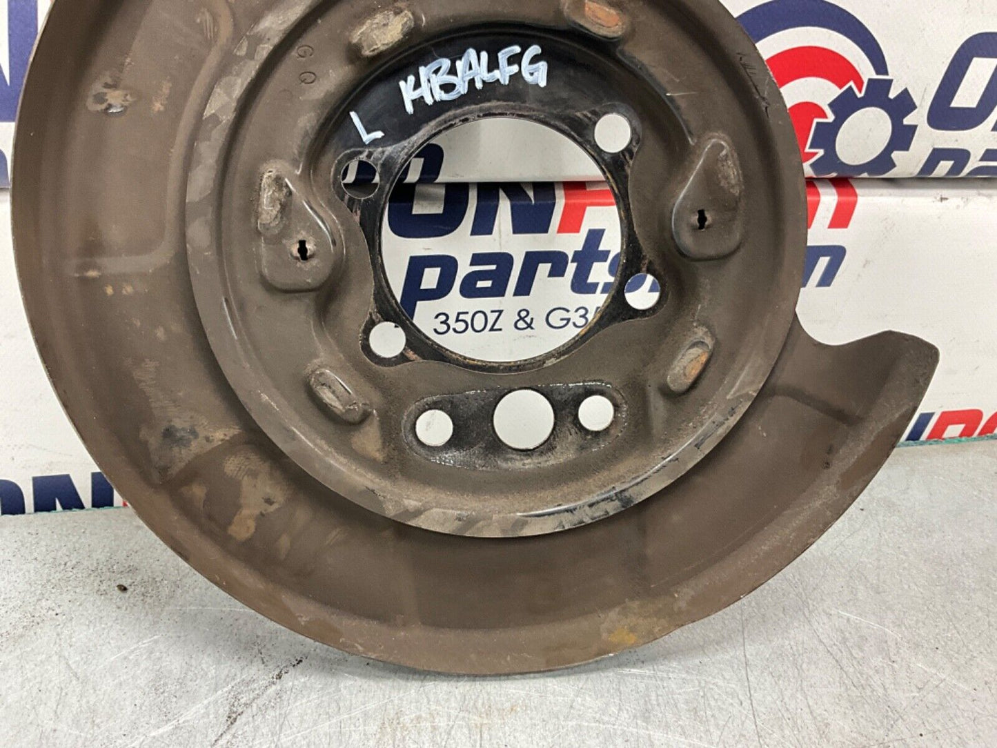 2004 Nissan Z33 350Z Driver Left Rear Brake Dust Shield Baffle Plate OEM 14BALFG - On Point Parts Inc