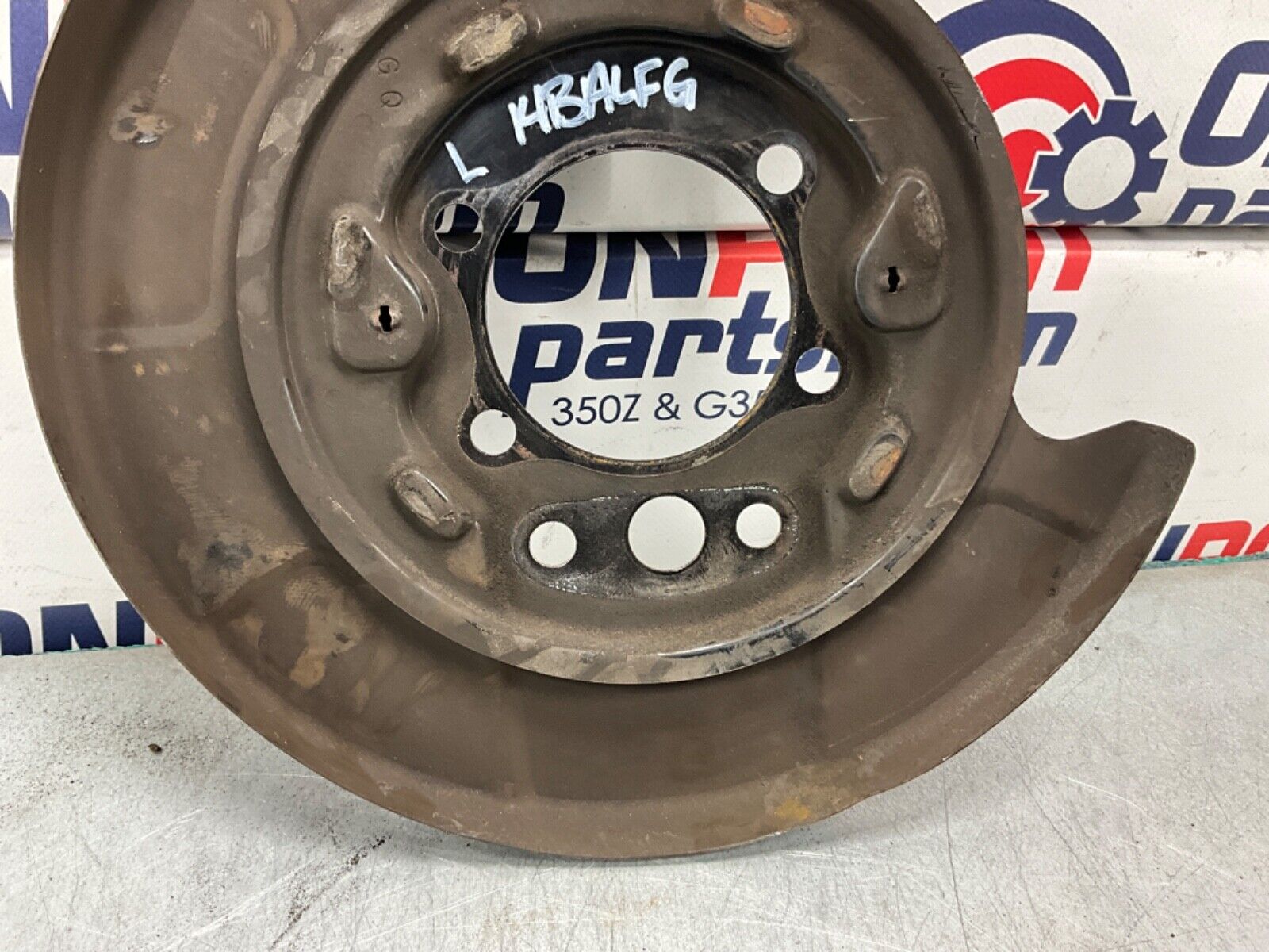 2004 Nissan Z33 350Z Driver Left Rear Brake Dust Shield Baffle Plate OEM 14BALFG - On Point Parts Inc